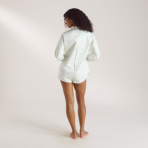 Combinaison Chemise Bloom & Stripe - Sauge alternate