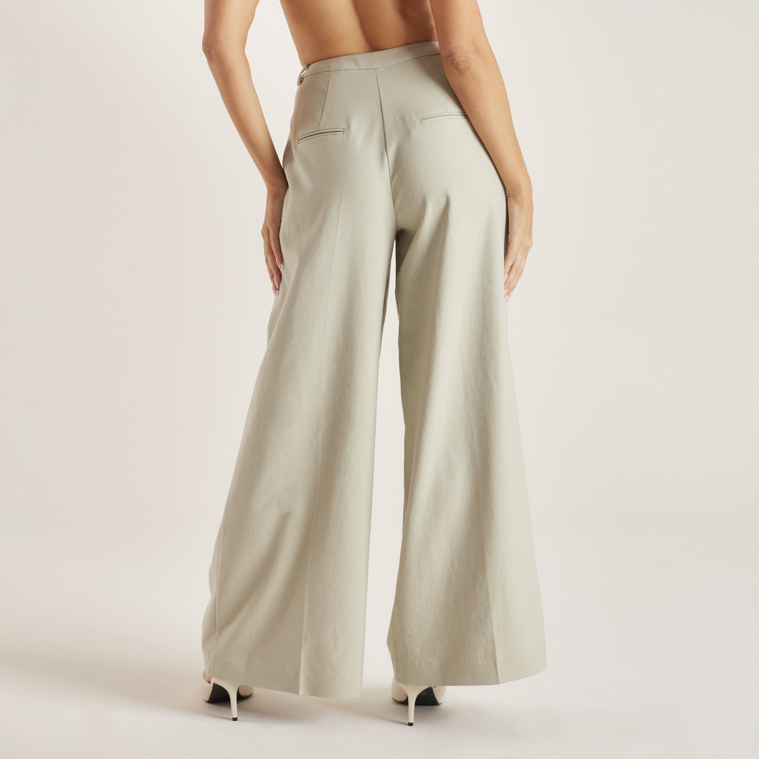 Pantalon Large Tissé | Pantalon Large Tissé - Sauge