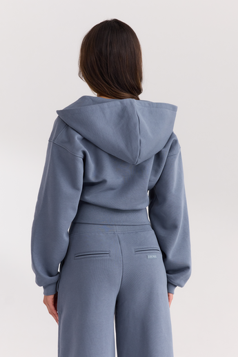 Veste Zippée Ajusté - Bleu Ardoise alternate