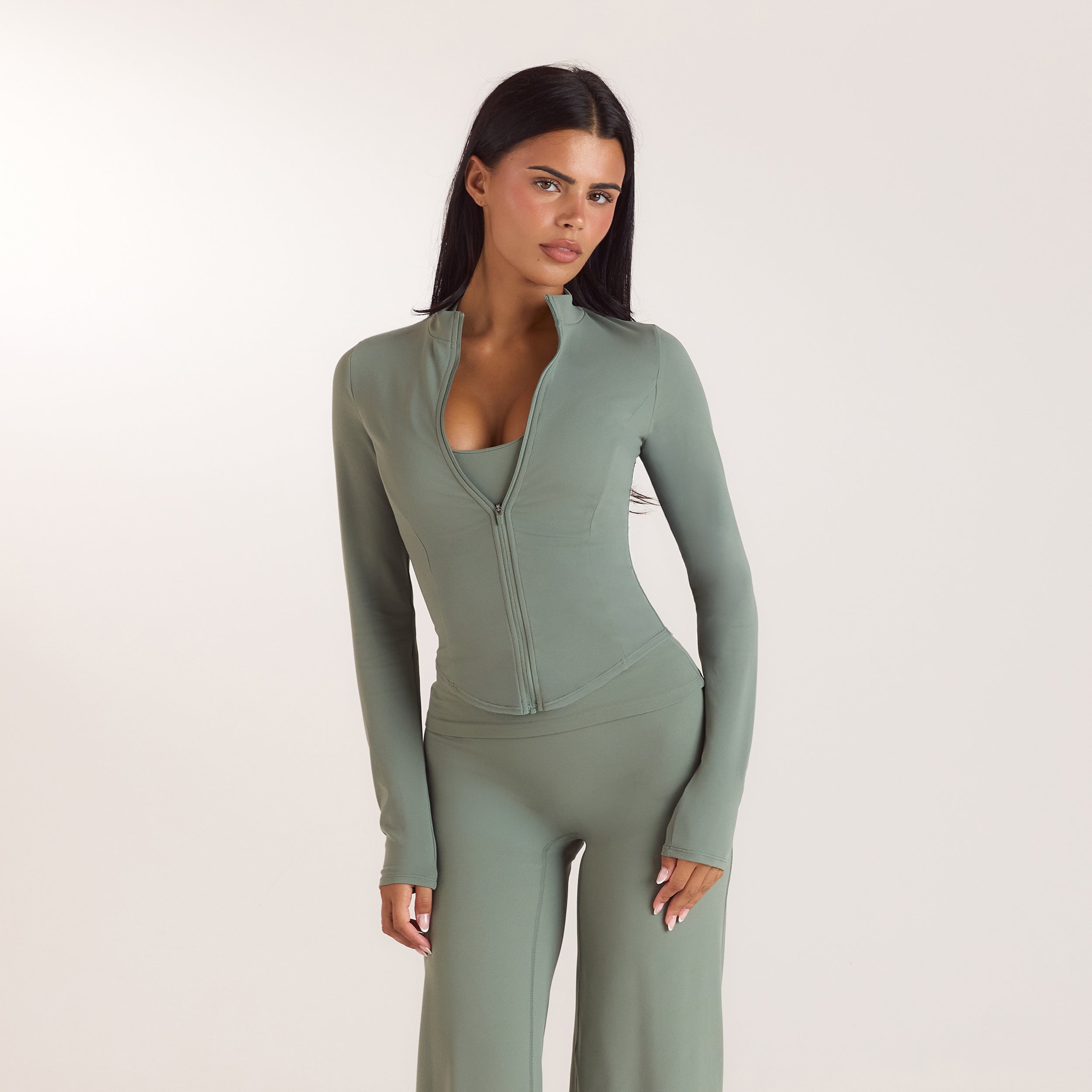Veste Zippée ContourSoft™ | Veste Zippée ContourSoft™ - Sauge