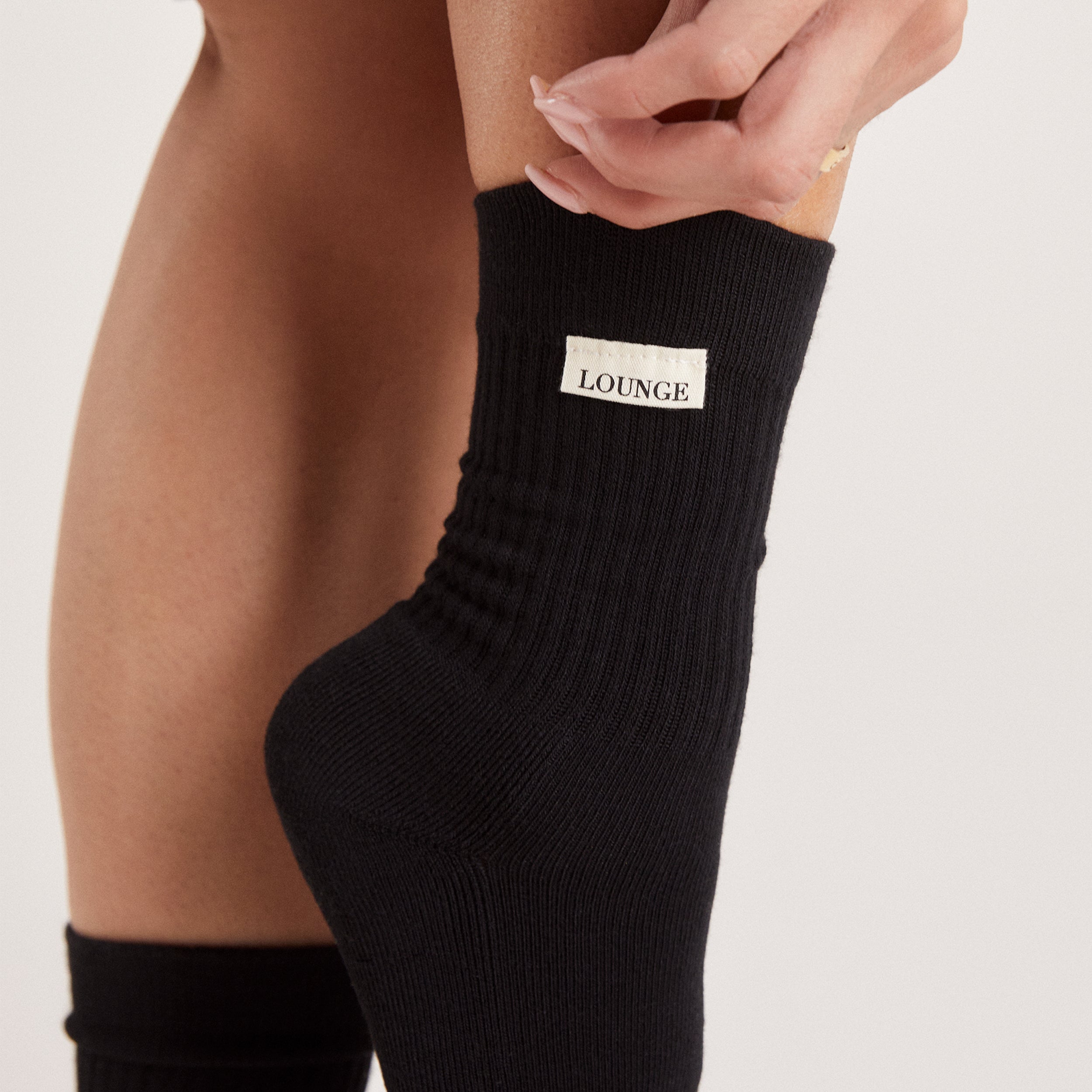 Chaussettes Logo Crew (Pack de 2) | Chaussettes Logo Crew (Pack de 2) - Noir