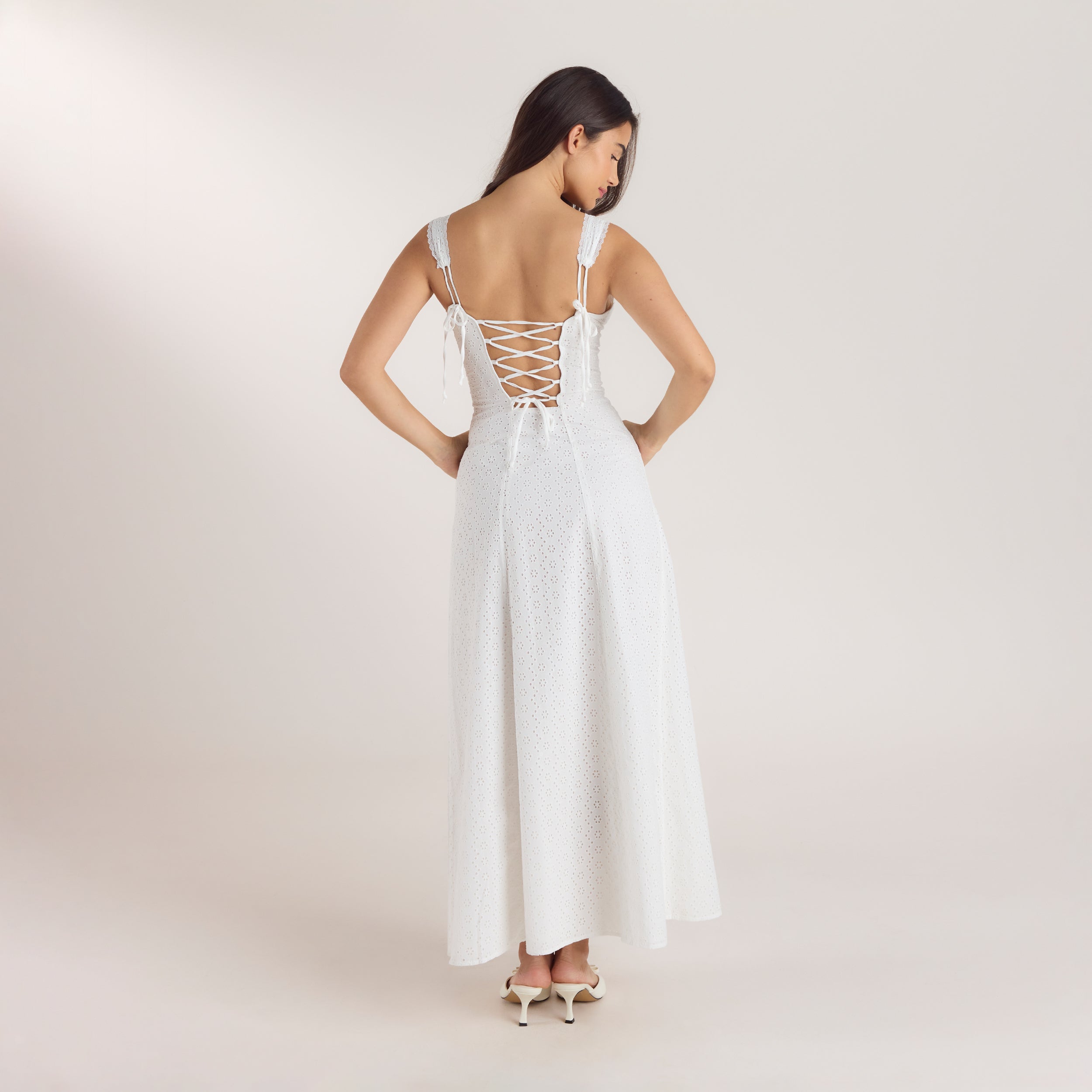 Robe Maxi Corset | Robe Maxi Corset - Blanc