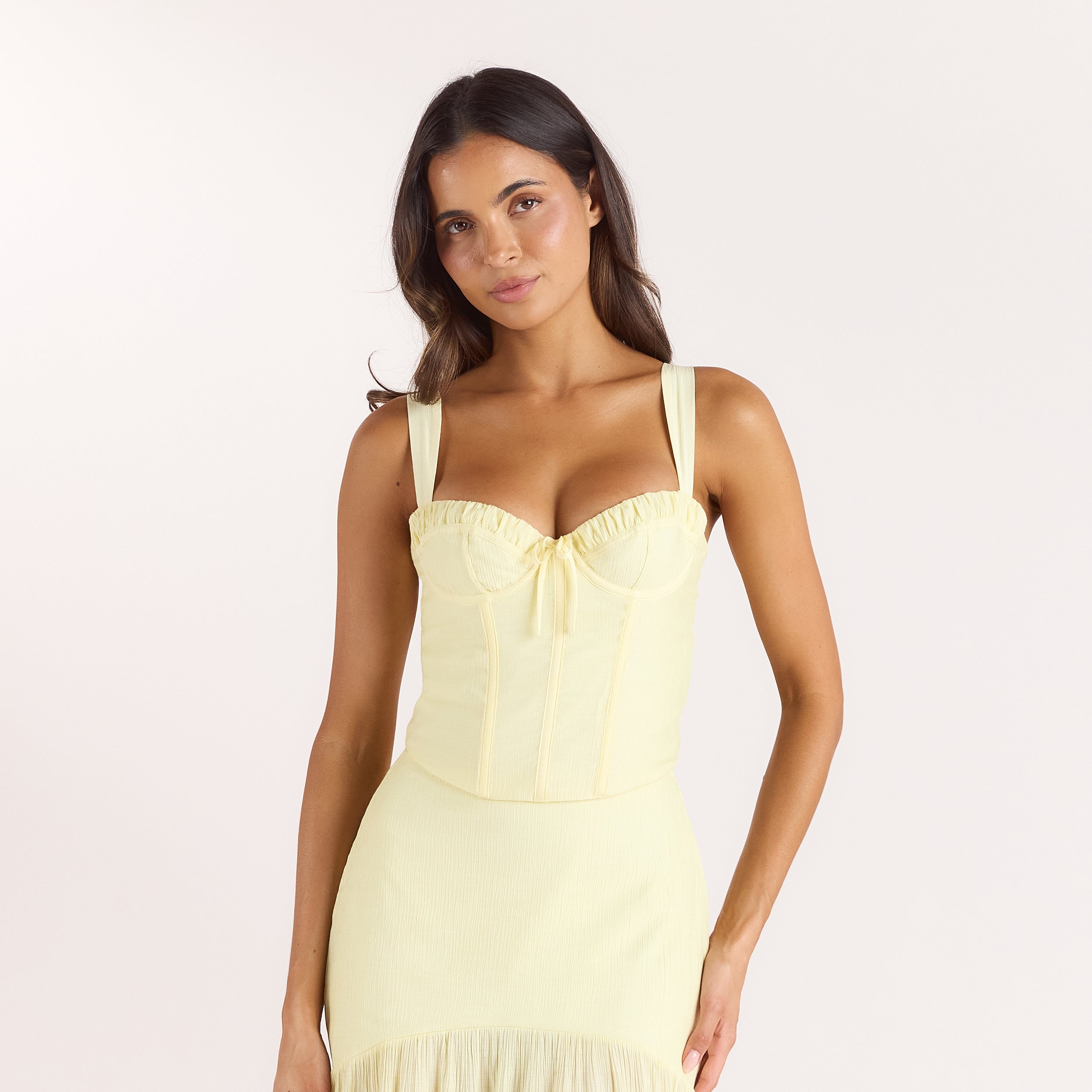 Top Corset à Armatures | Top Corset à Armatures - Jaune Citron
