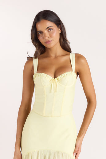 Top Corset à Armatures - Jaune Citron alternate