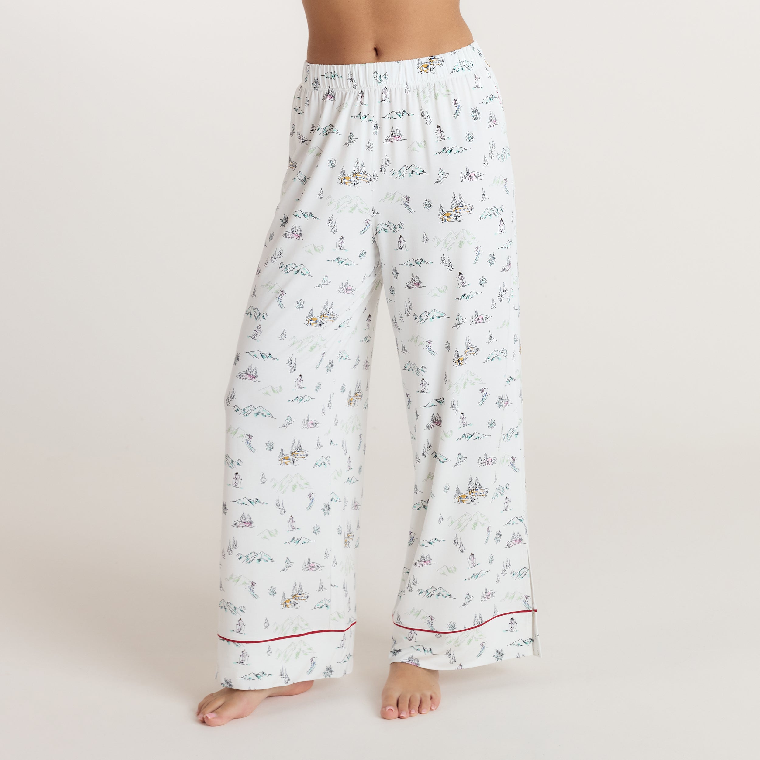 Pantalon de Pyjama Alpine Dreams | Pantalon de Pyjama Alpine Dreams - Imprimé Ski