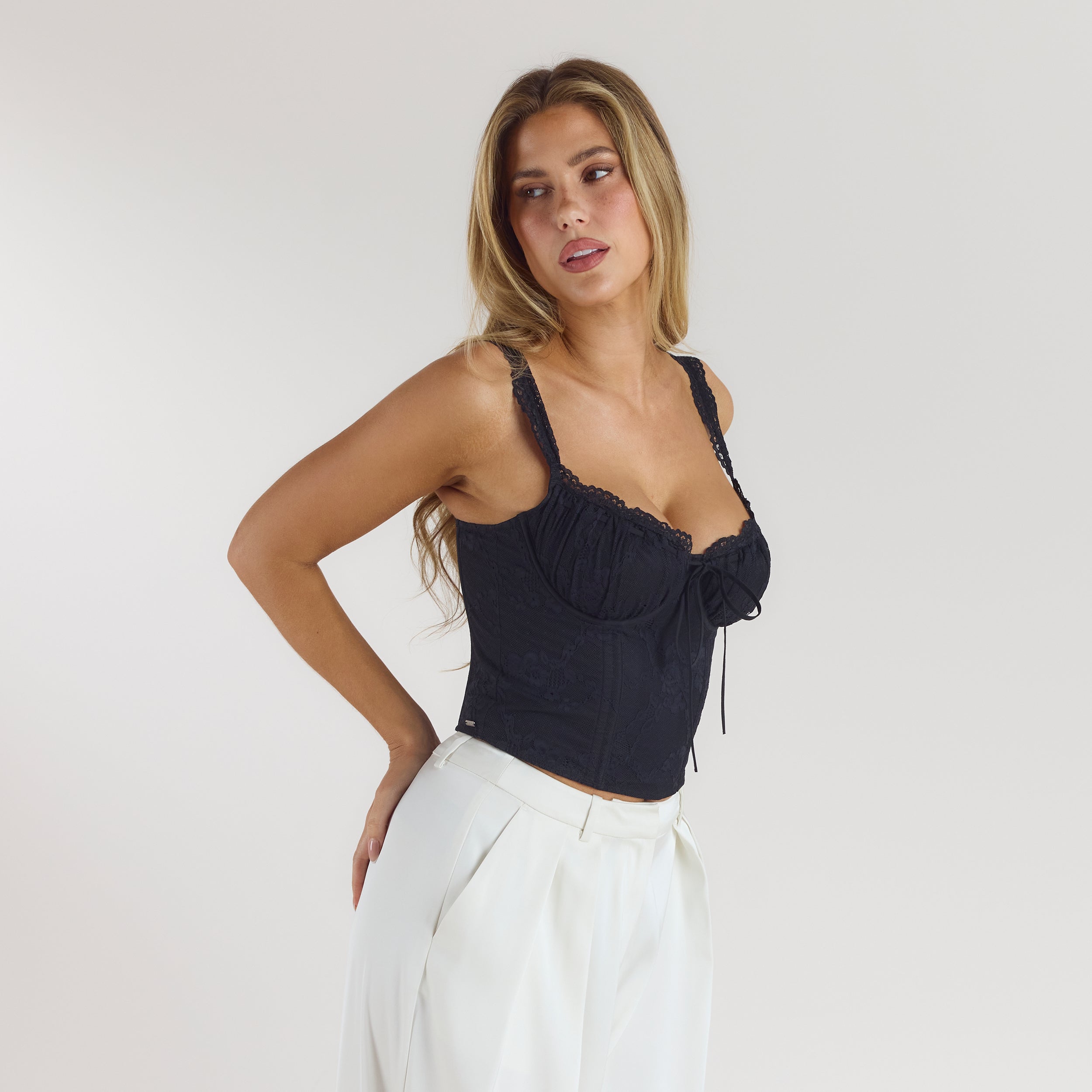 Top Corset Blossom | Top Corset Blossom - Noir