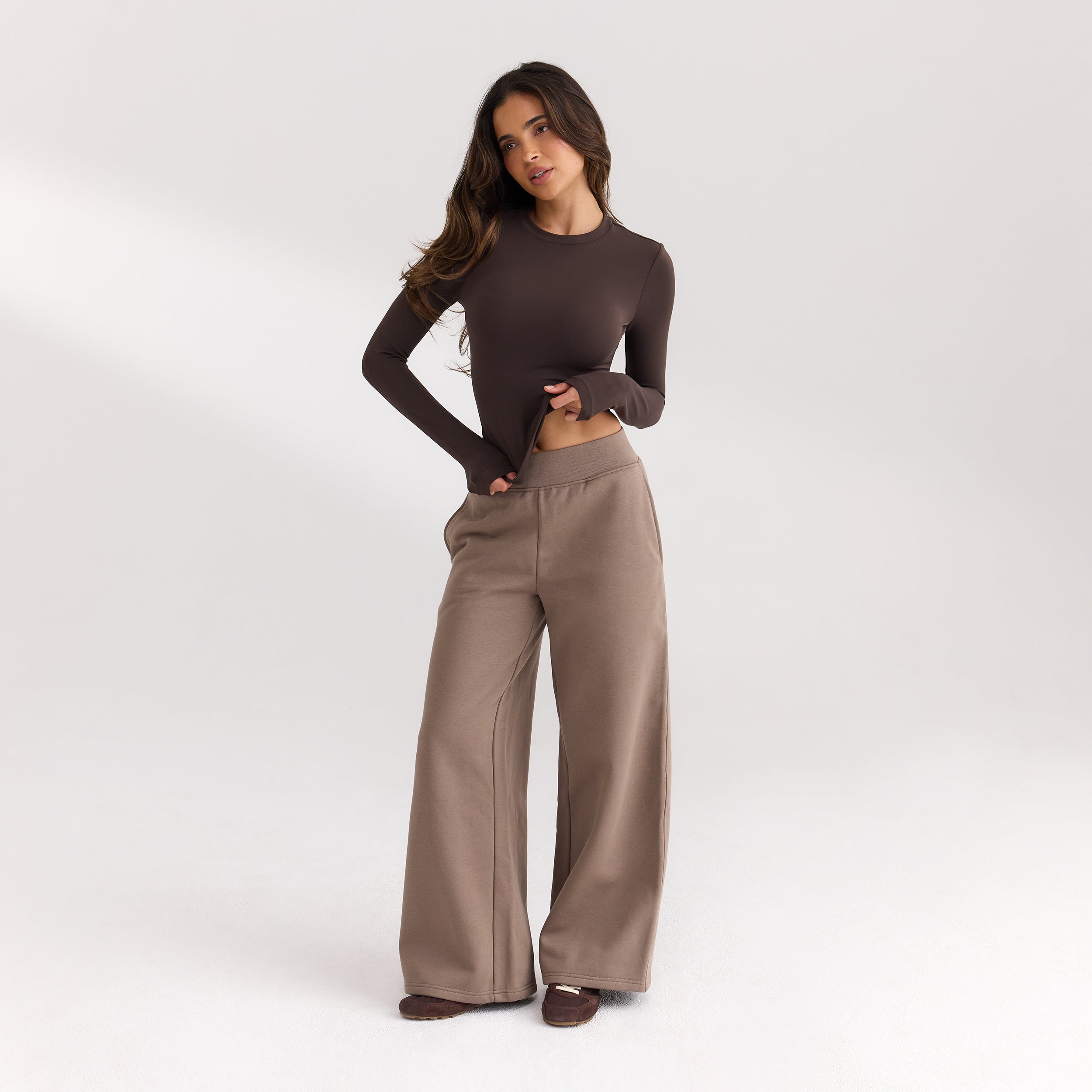Top à Manches Longues ContourSoft™ | Top à Manches Longues ContourSoft™ - Chocolat Noir