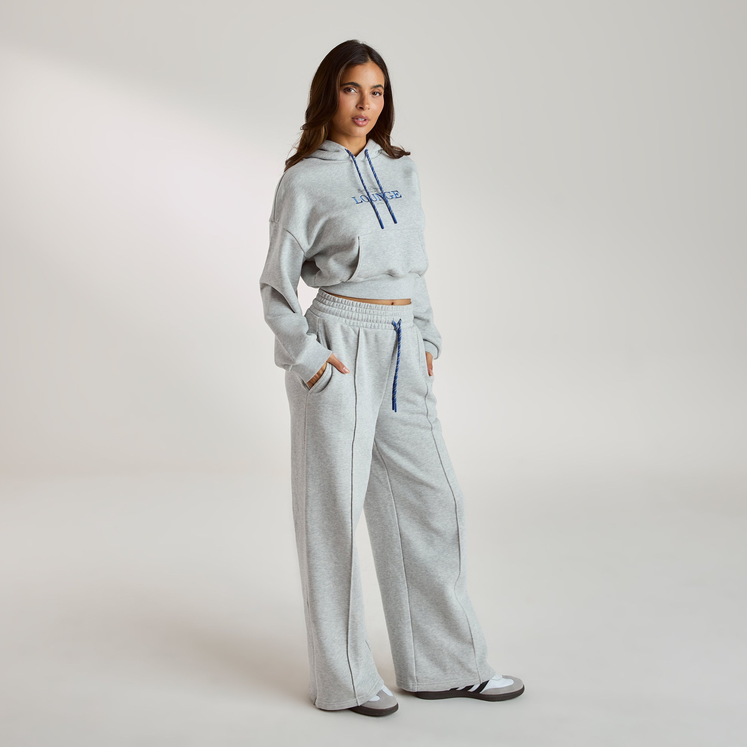 Sweat à Capuche Court | Sweat à Capuche Court - Gris chiné