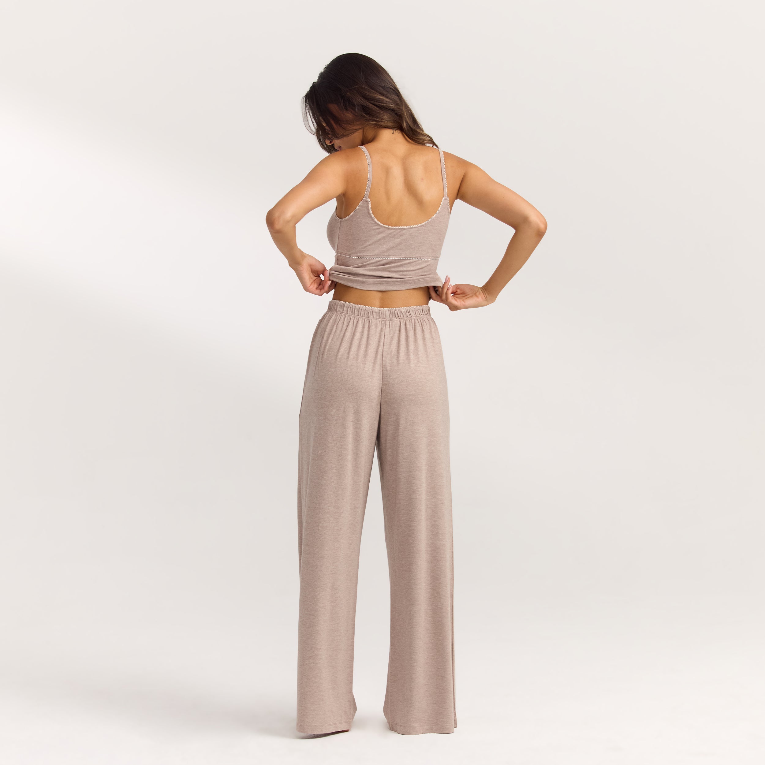 Pantalon de Pyjama Modal | Pantalon de Pyjama Modal - Brun Chiné