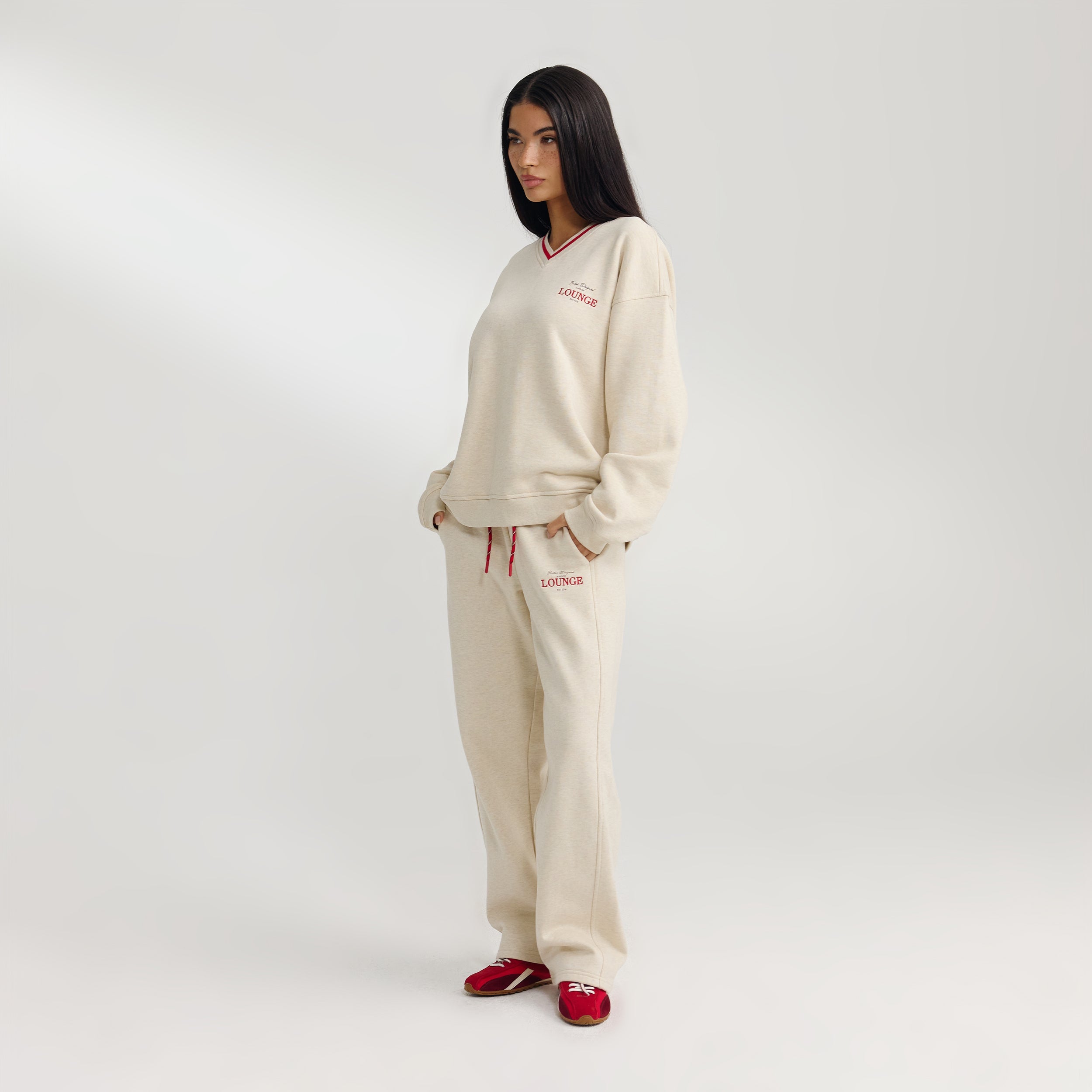 Pull à Col en V | Pull à Col en V - Flocon d'Avoine