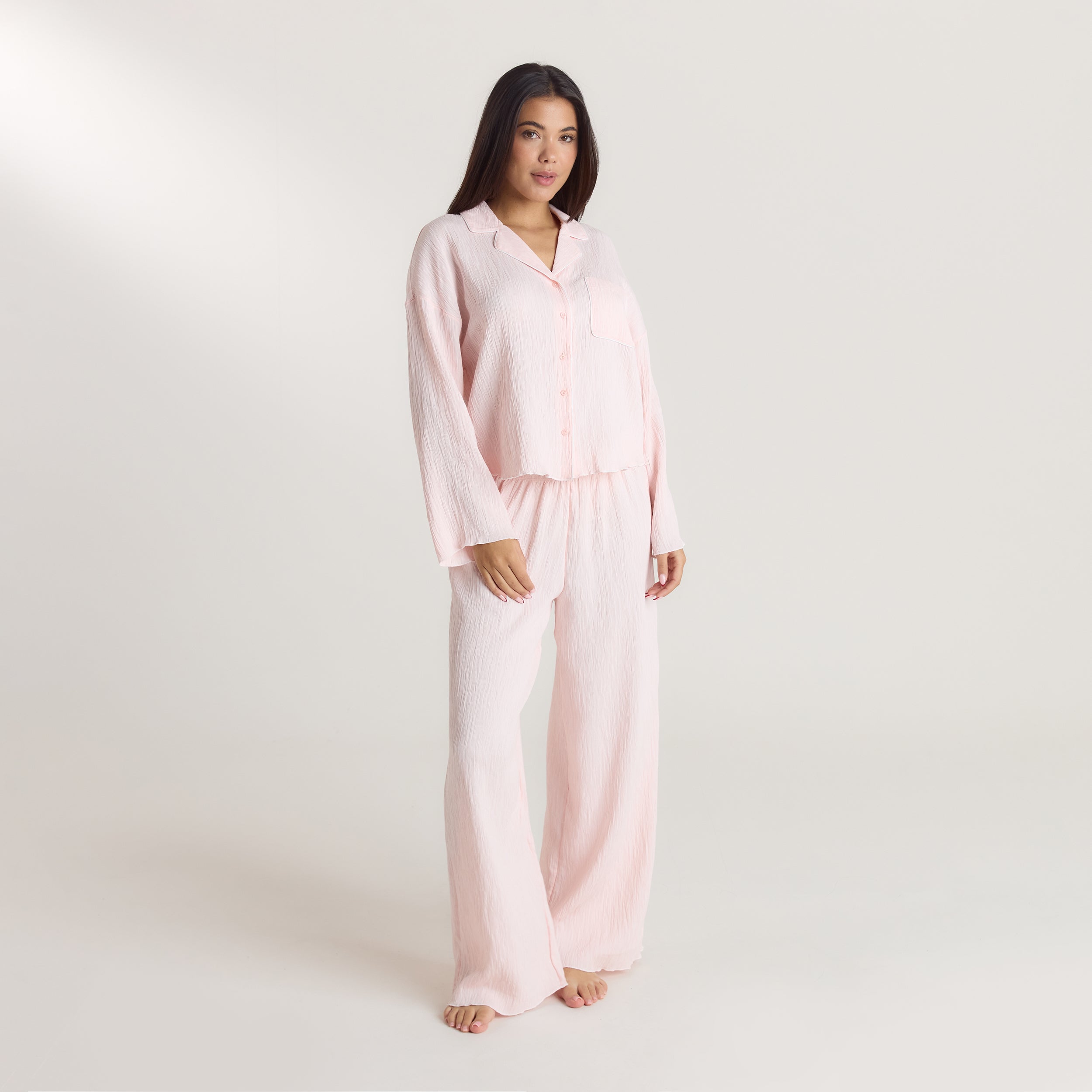 Pantalon de Pyjama Crinkle | Pantalon de Pyjama Crinkle - Rose