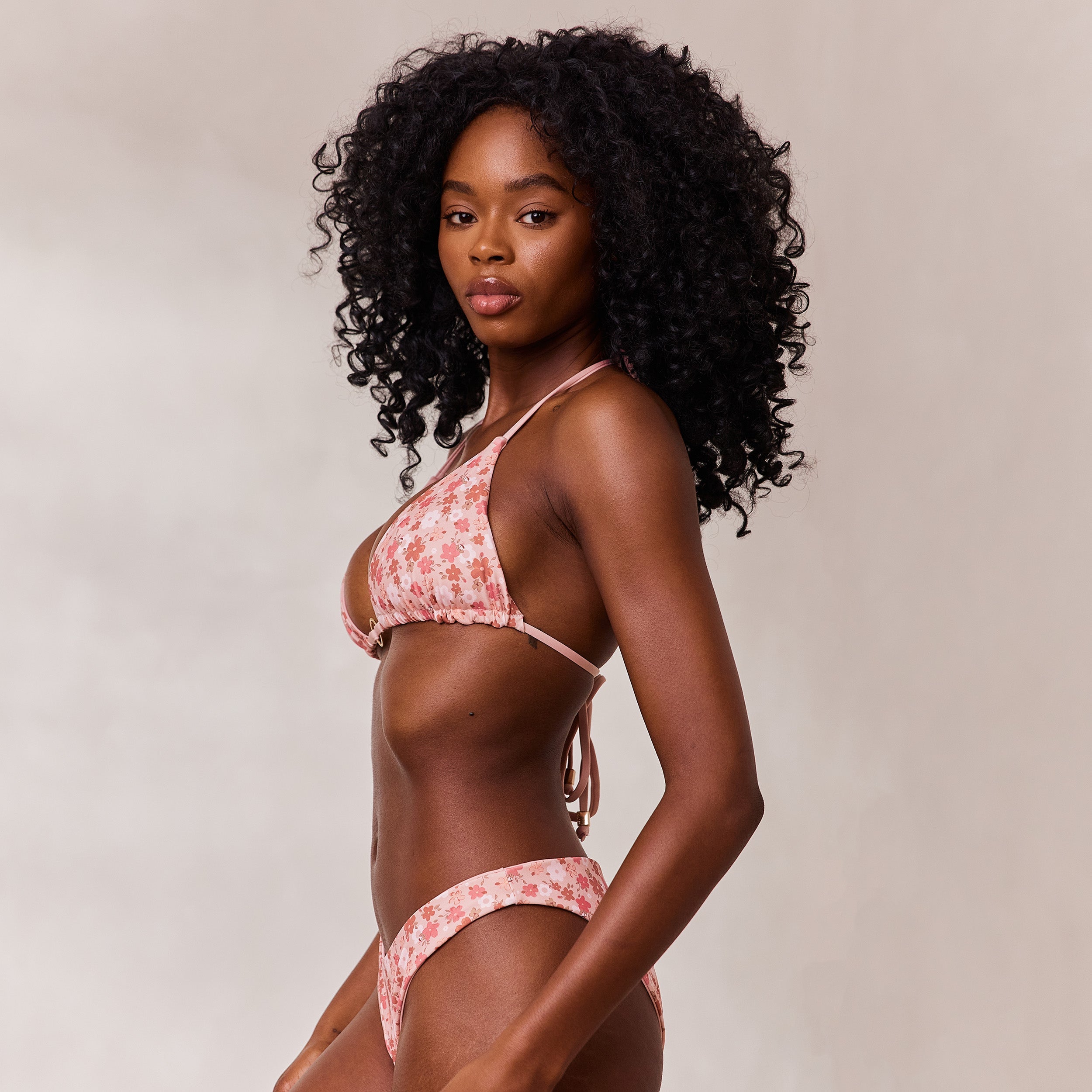 Triangle Haut de Bikini Réversible | Triangle Haut de Bikini Réversible - Rose/Floral