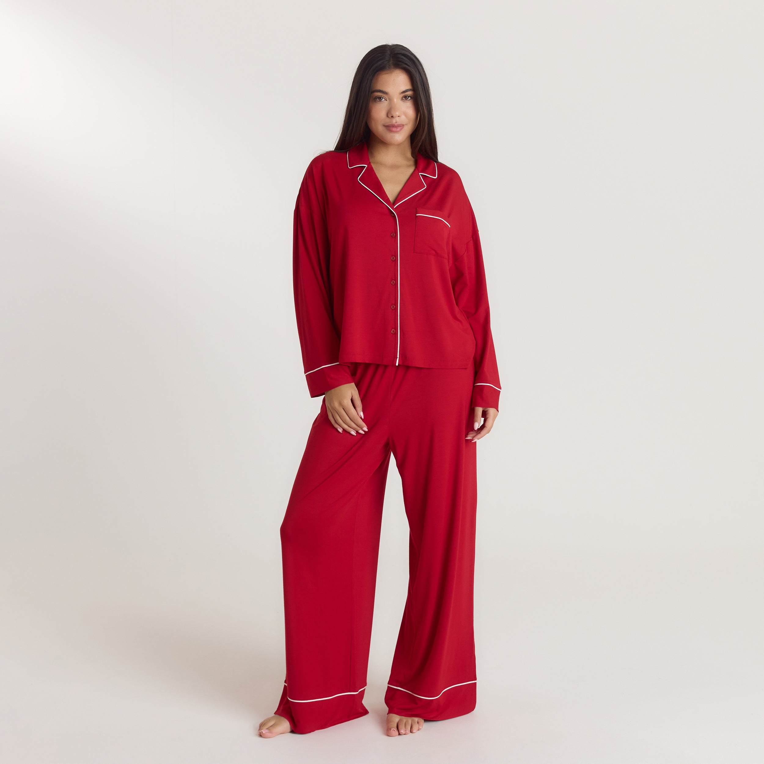 Chemise de Pyjama Alpine Dreams | Chemise de Pyjama Alpine Dreams - Rouge