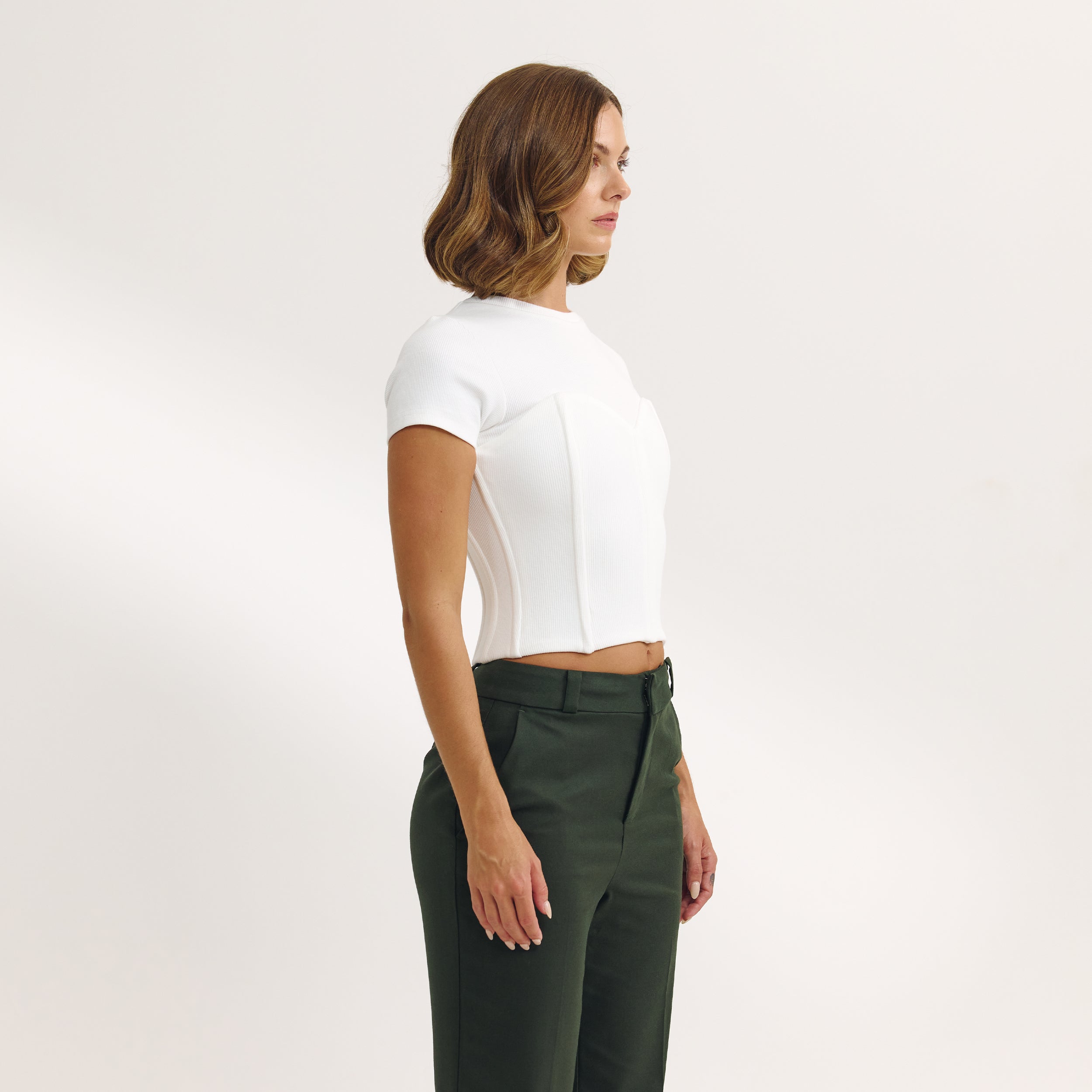 T-shirt Bustier | T-shirt Bustier - Écru