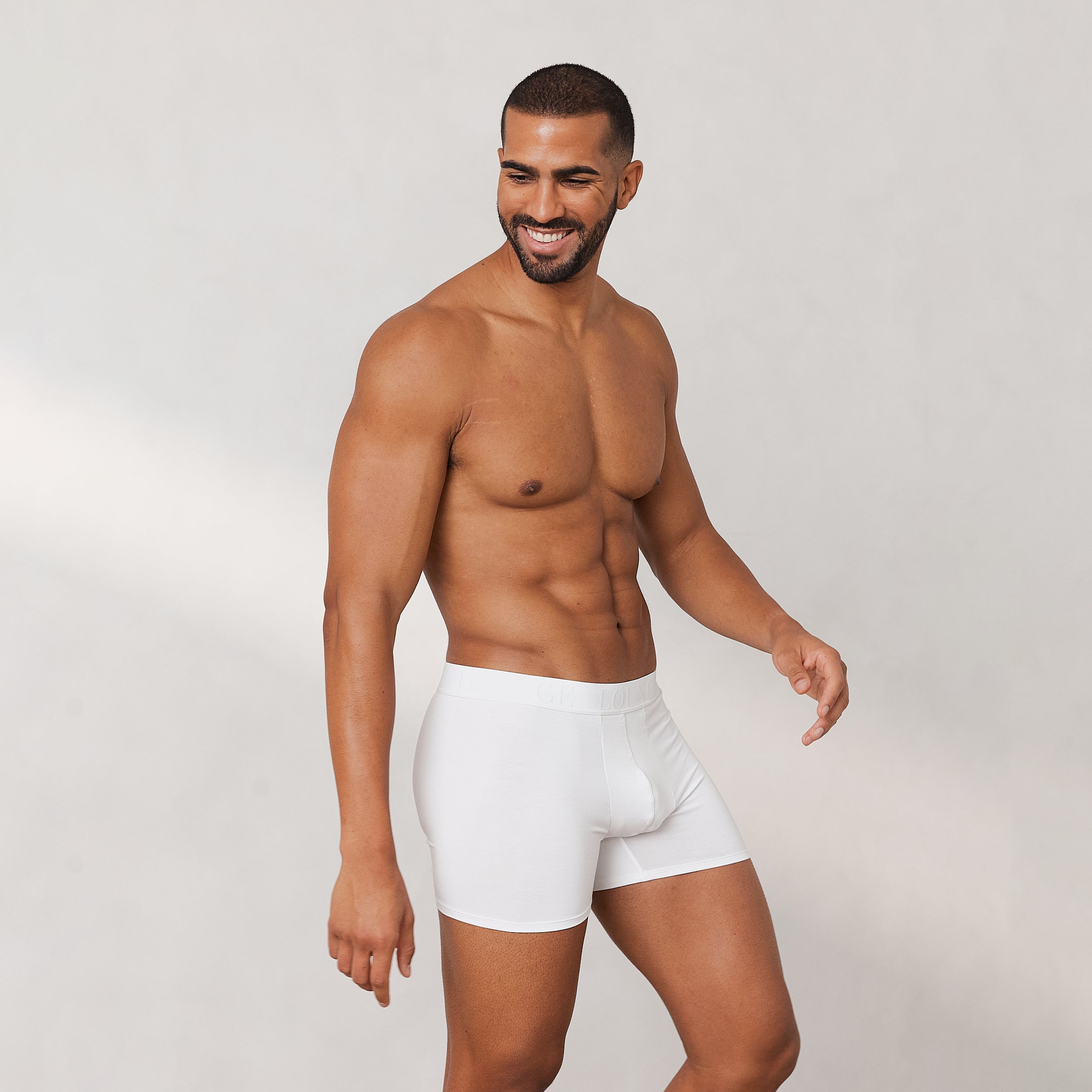 Boxers Luxe pour Homme pack de 3 Blanc Lounge Underwear