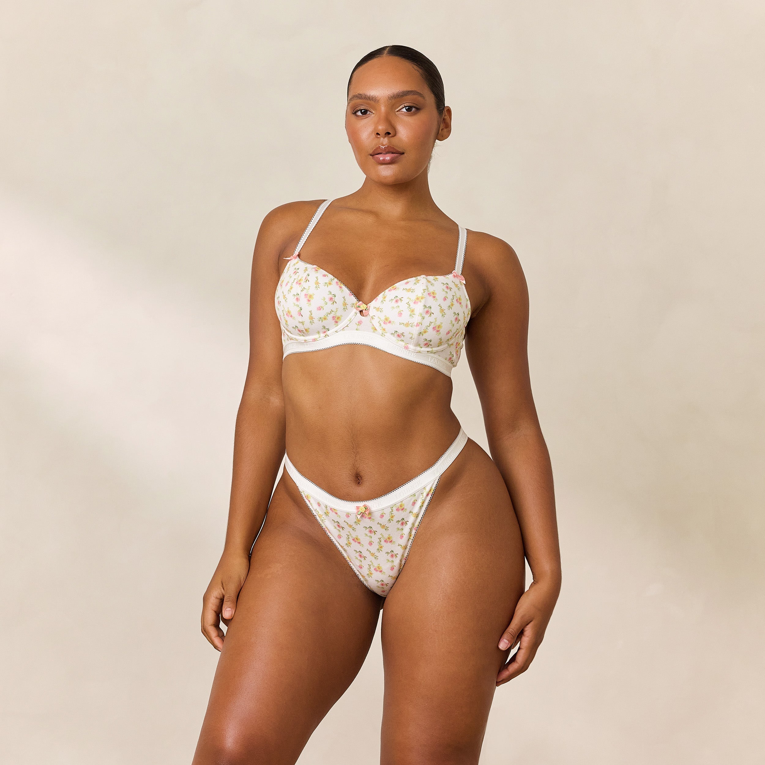 Soutien-gorge Côtelé Rosebud Balcony | Amber, 95D/L