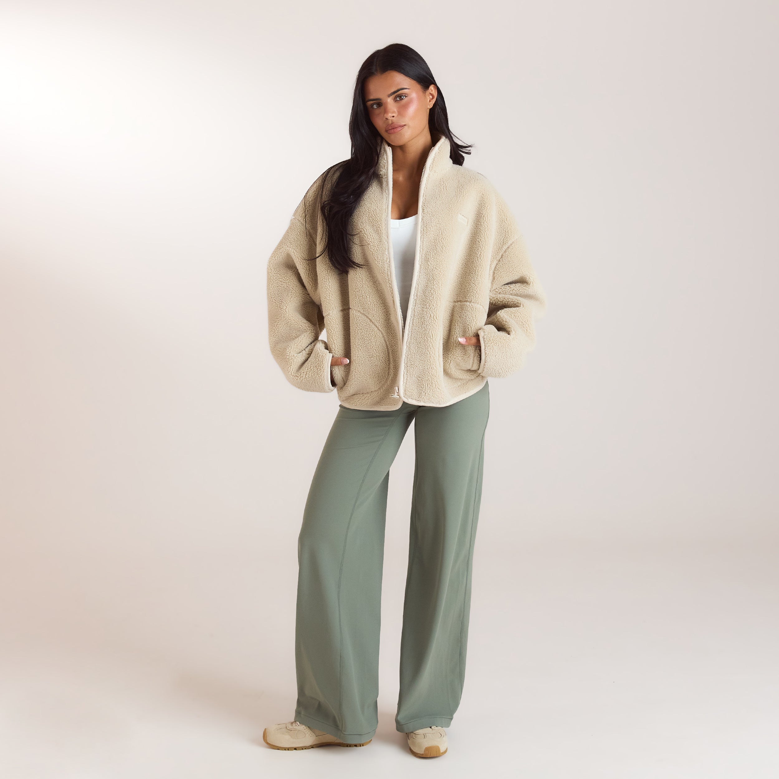 Veste Borg Zippée | Veste Borg Zippée - Crème