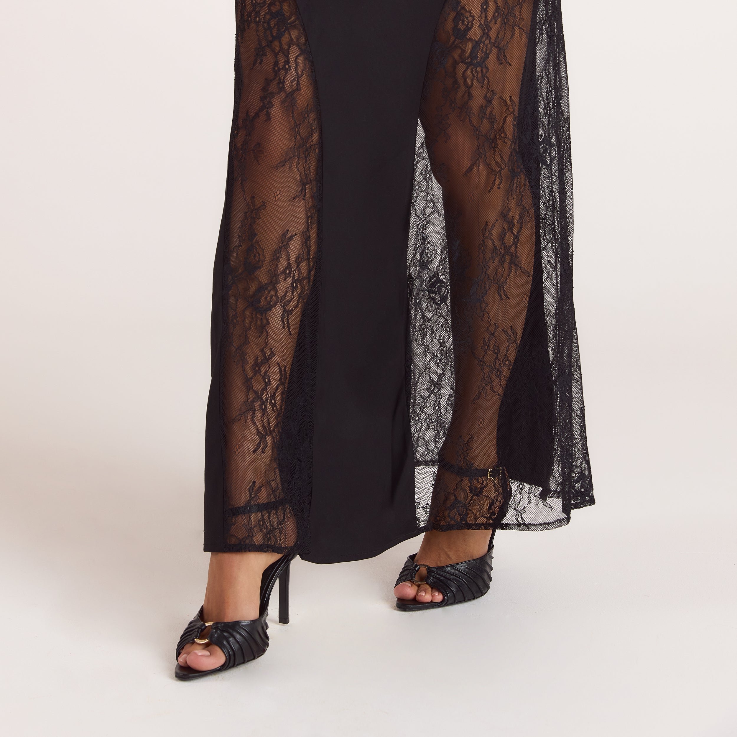 Robe Maxi en Dentelle | Robe Maxi en Dentelle - Noir