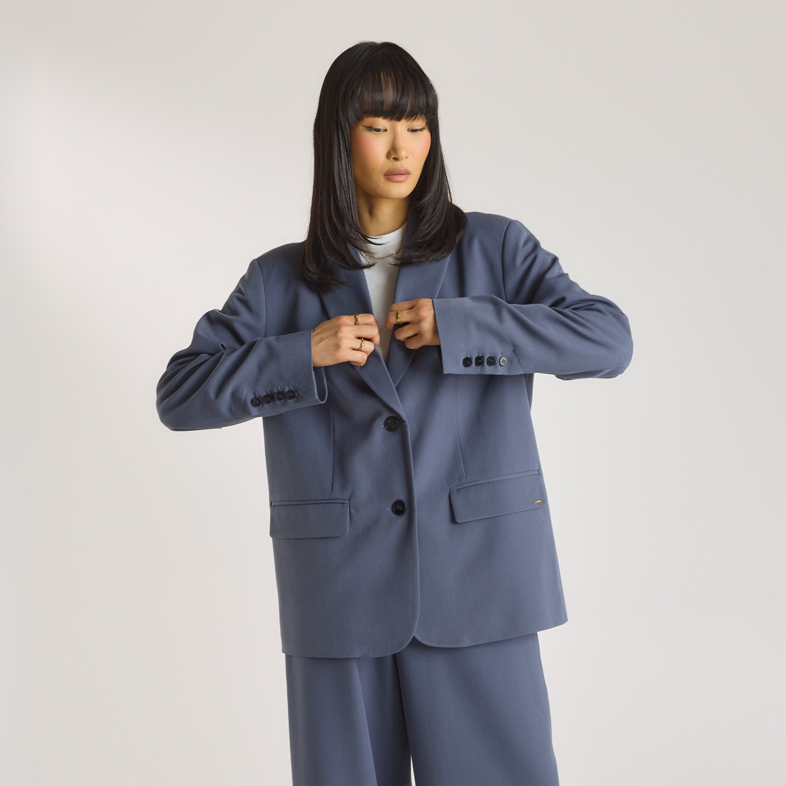 Blazer Oversize | Blazer Oversize - Bleu