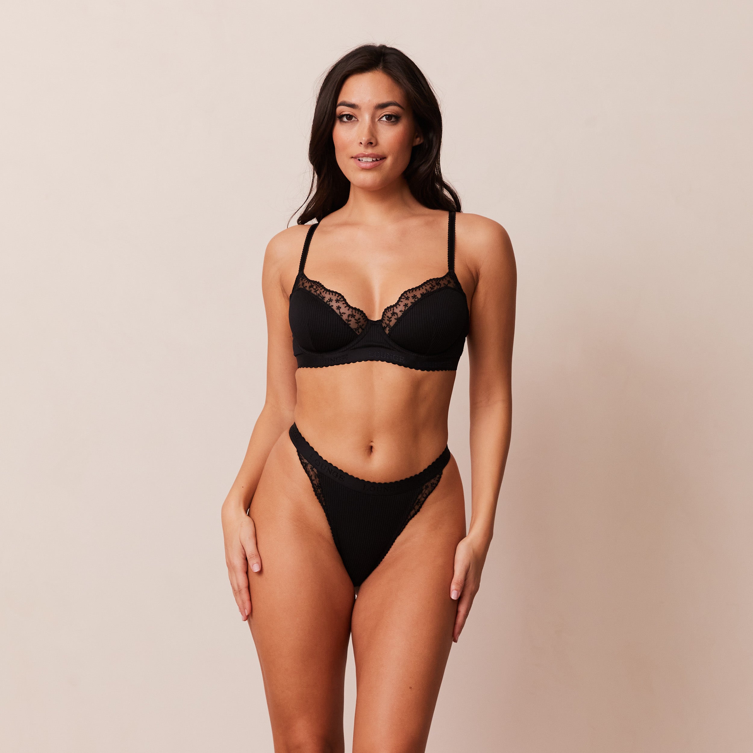 Ribbed Balcony Soutien-Gorge  | Samaria, 90D/S (String)