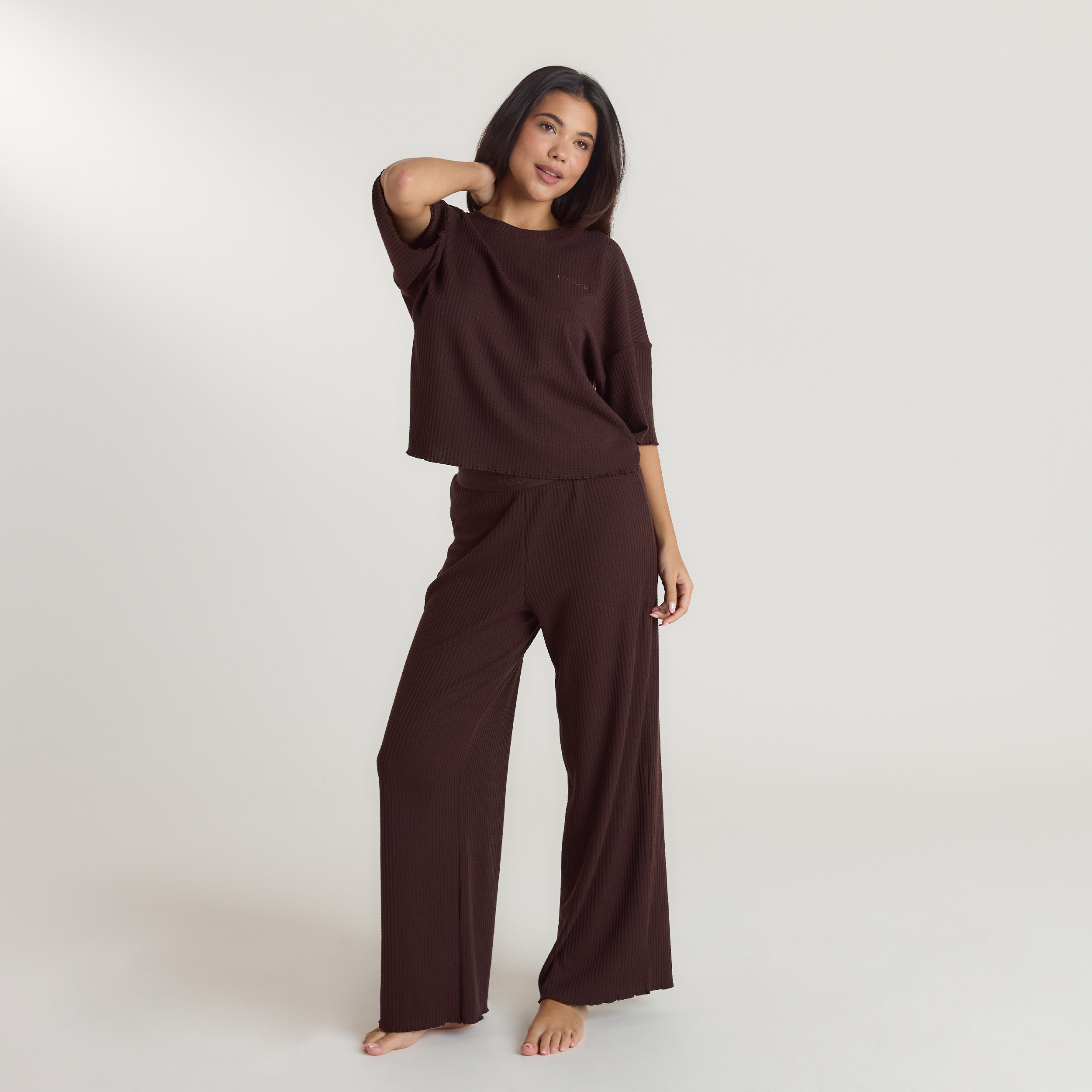 Pantalon de Pyjama Soft Waffle | Pantalon de Pyjama Soft Waffle - Chocolat Noir