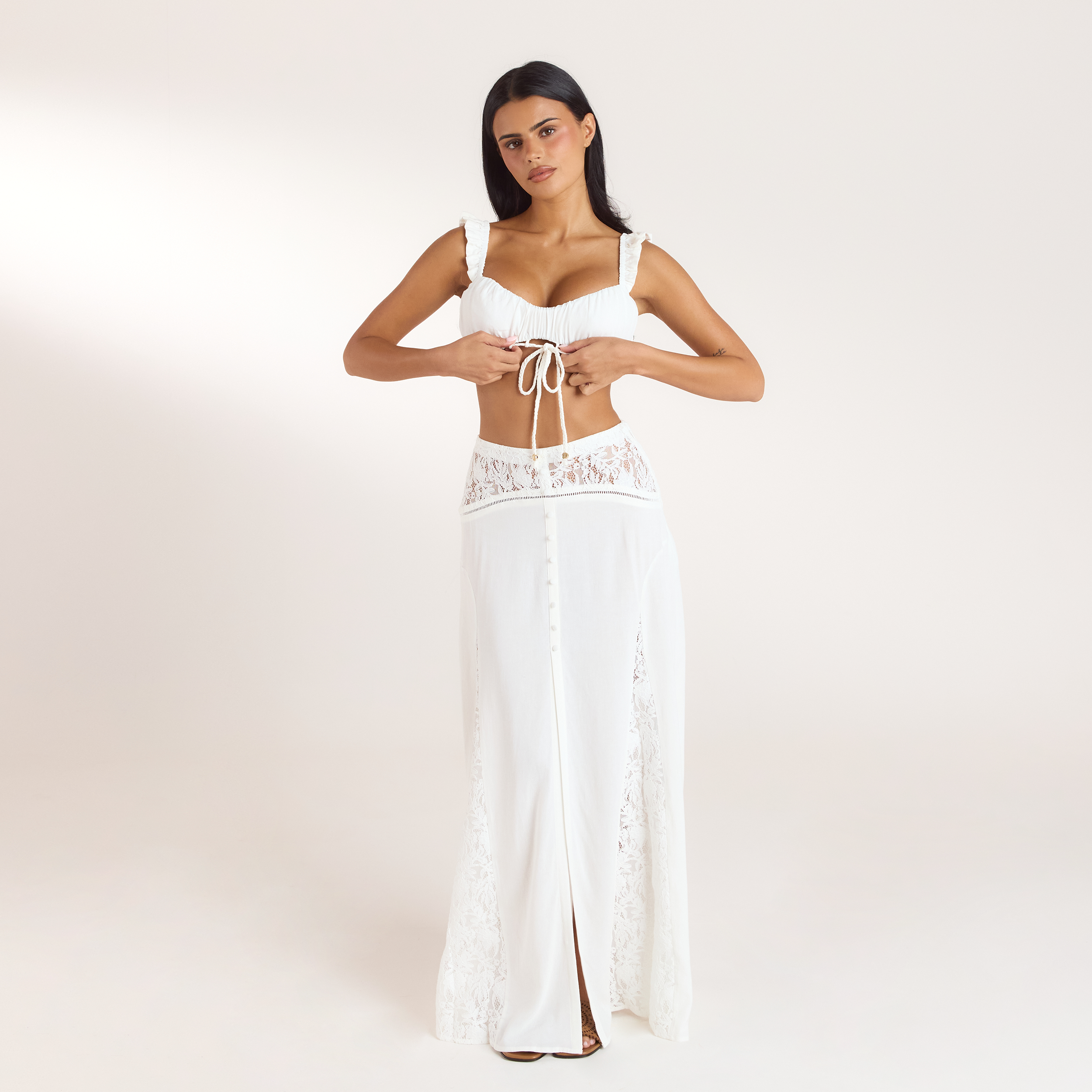 Bralette avec Fronces | Bralette avec Fronces - Crème