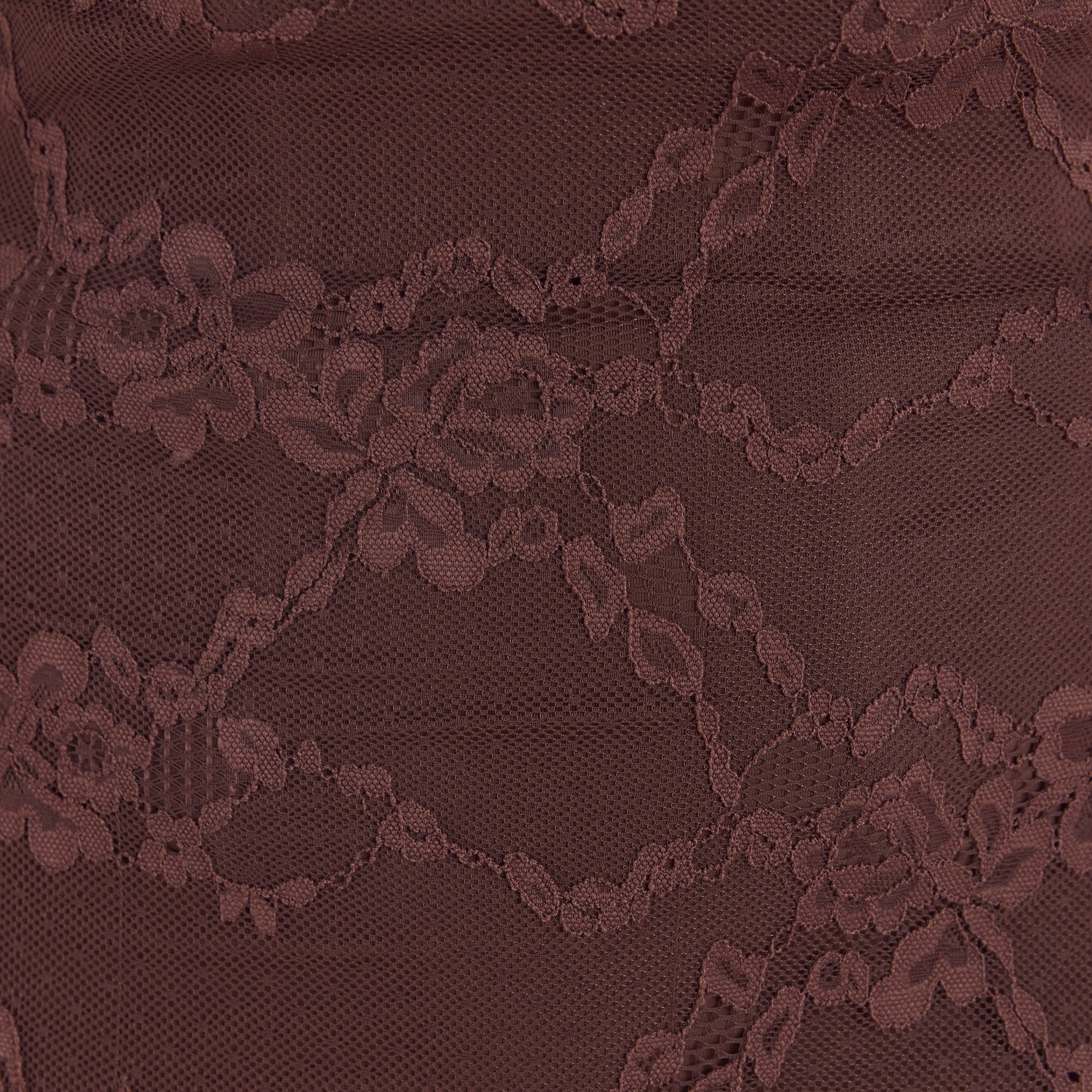 Robe Longue avec Body Blossom | Robe Longue avec Body Blossom - Chocolat