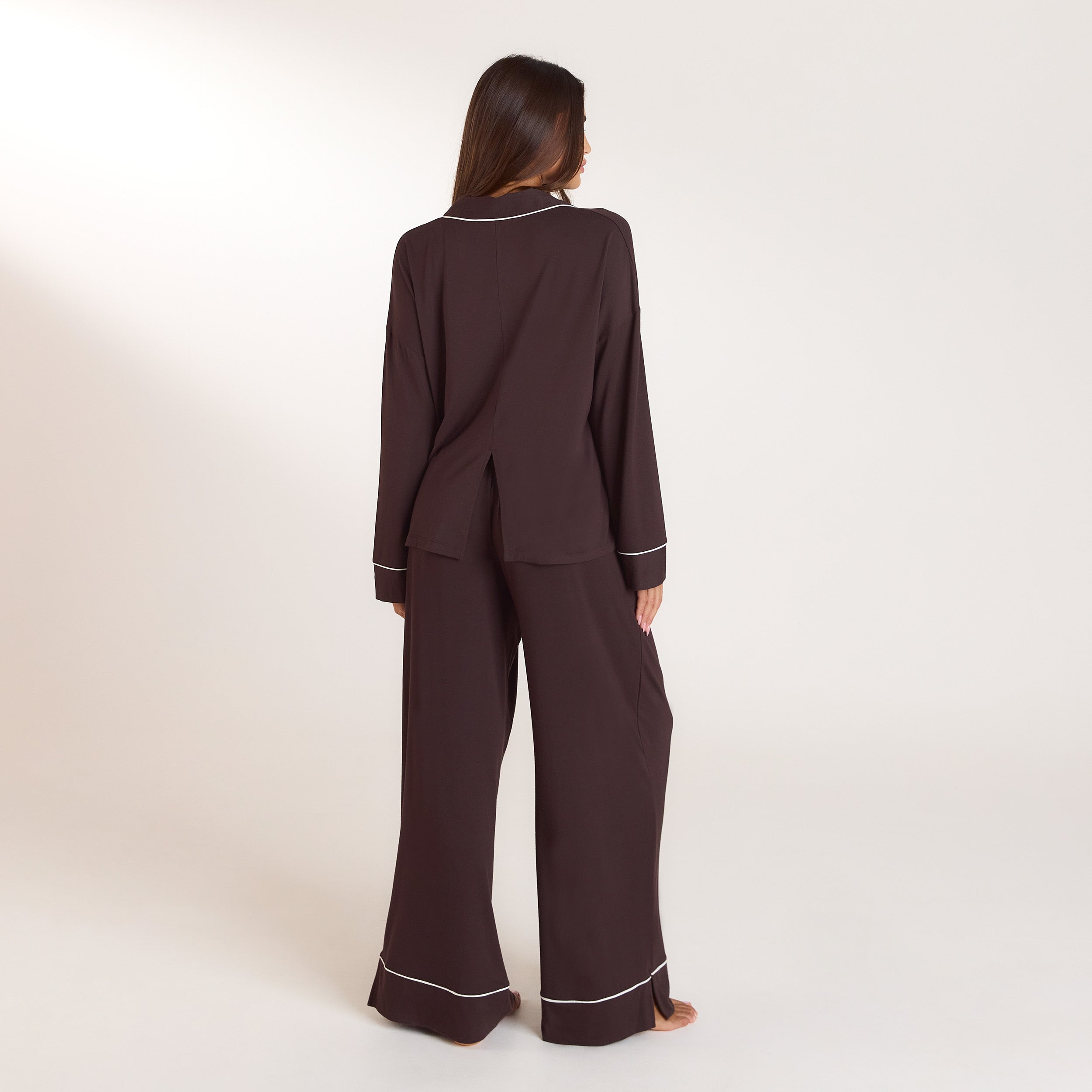Chemise de Pyjama Modal | Chemise de Pyjama Modal - Chocolat Noir
