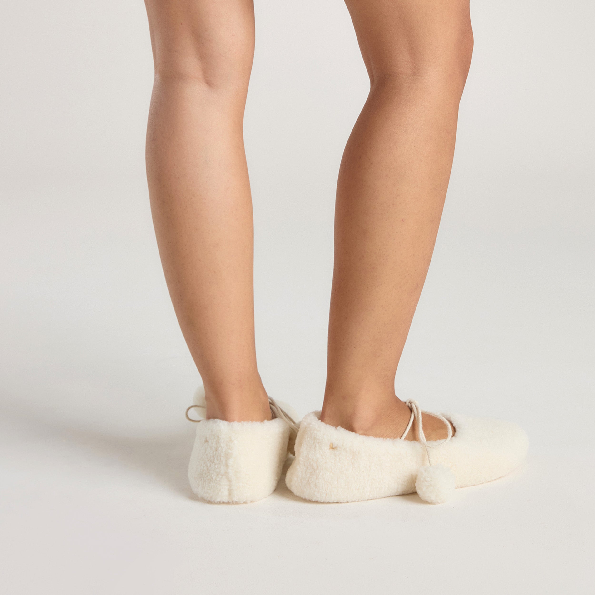 Pantoufle Ballerine Poppy  | Pantoufle Ballerine Poppy  - Écru