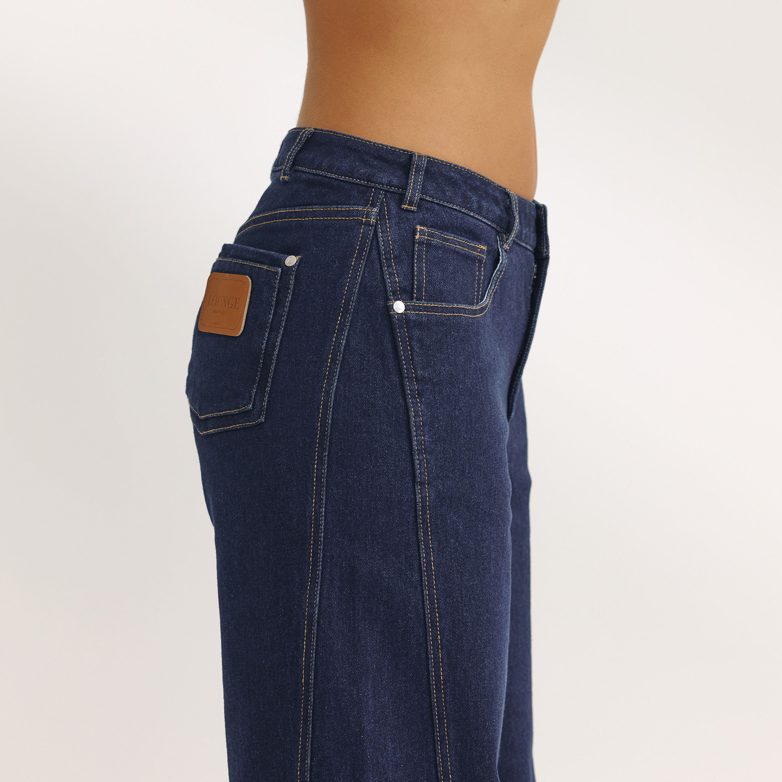 Jean Large à Taille Basse | Jean Large à Taille Basse - Indigo