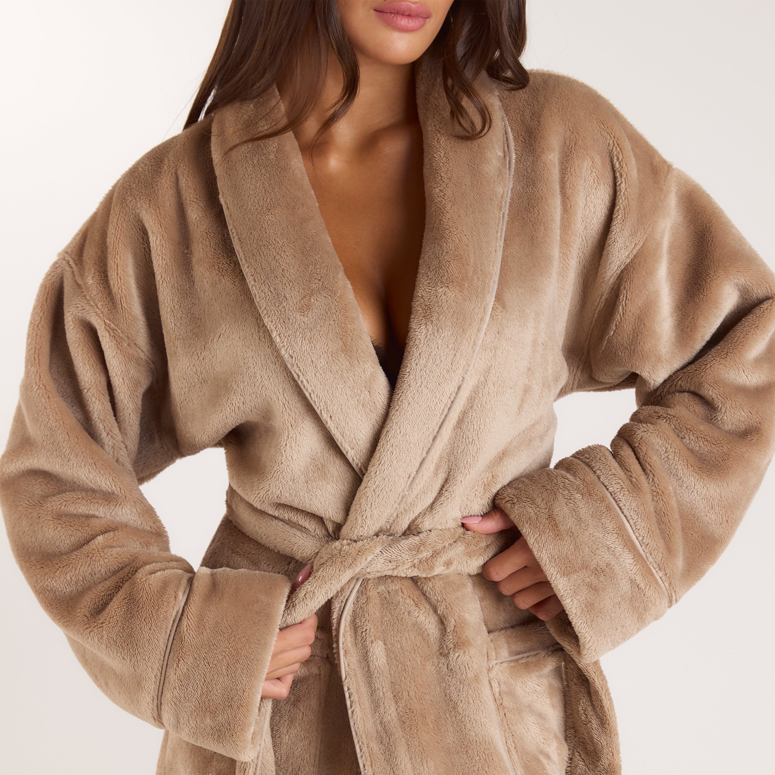 Peignoir Long | Peignoir Long - Beige