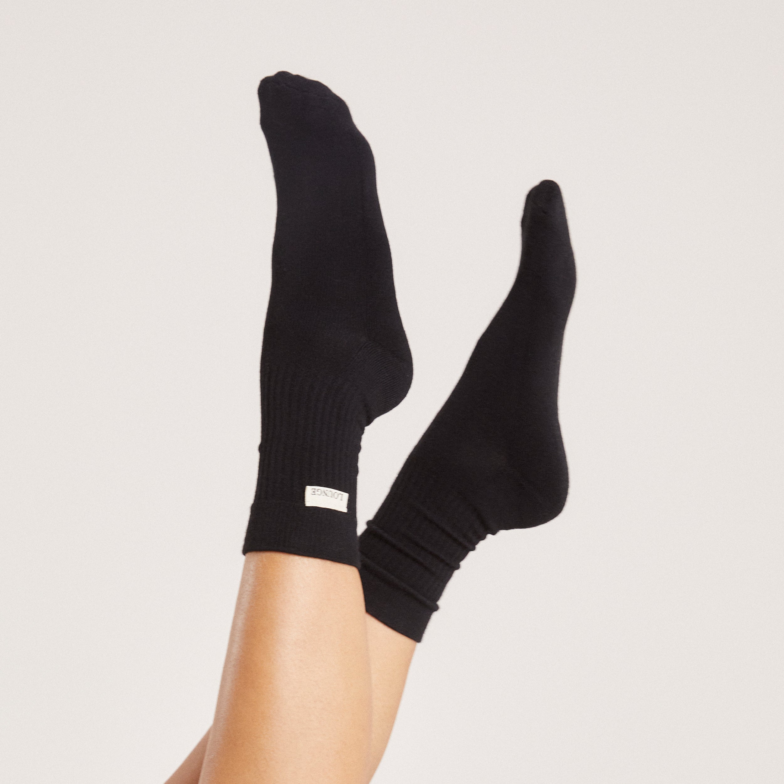 Chaussettes Logo Crew (Pack de 2) | Chaussettes Logo Crew (Pack de 2) - Noir