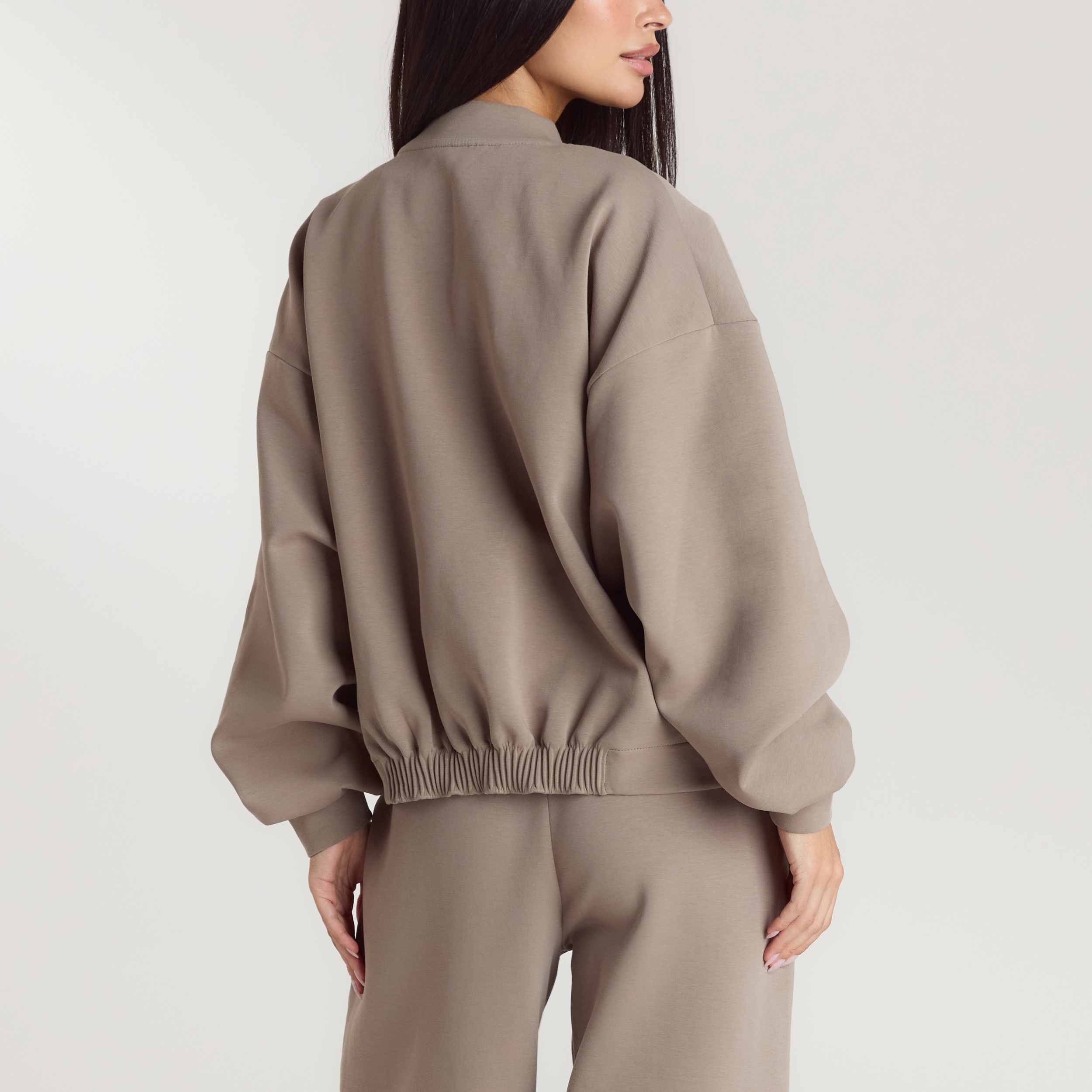 Veste en Néoprène  | Veste en Néoprène  - Taupe