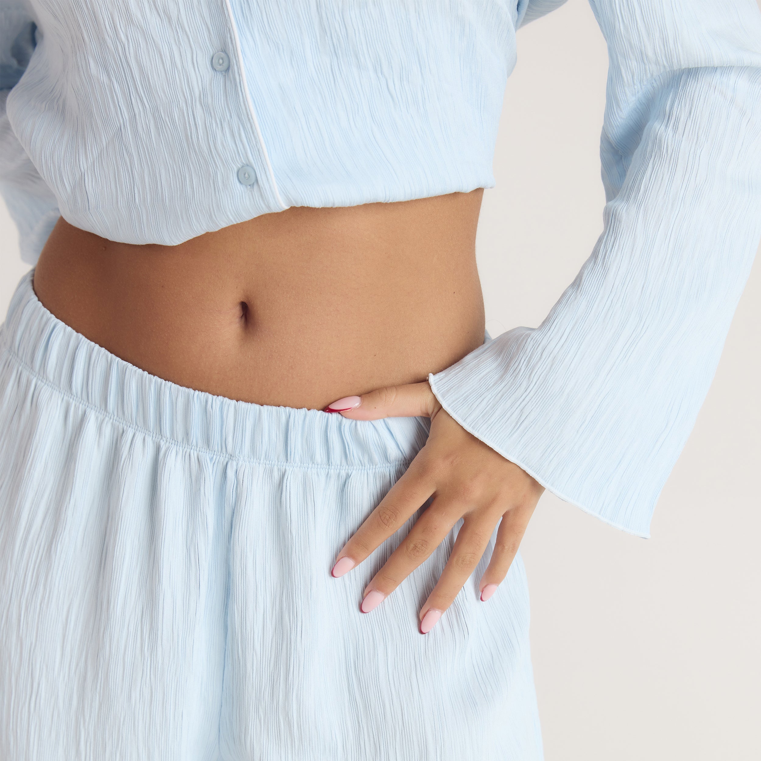 Pantalon de Pyjama Crinkle | Pantalon de Pyjama Crinkle - Bleu