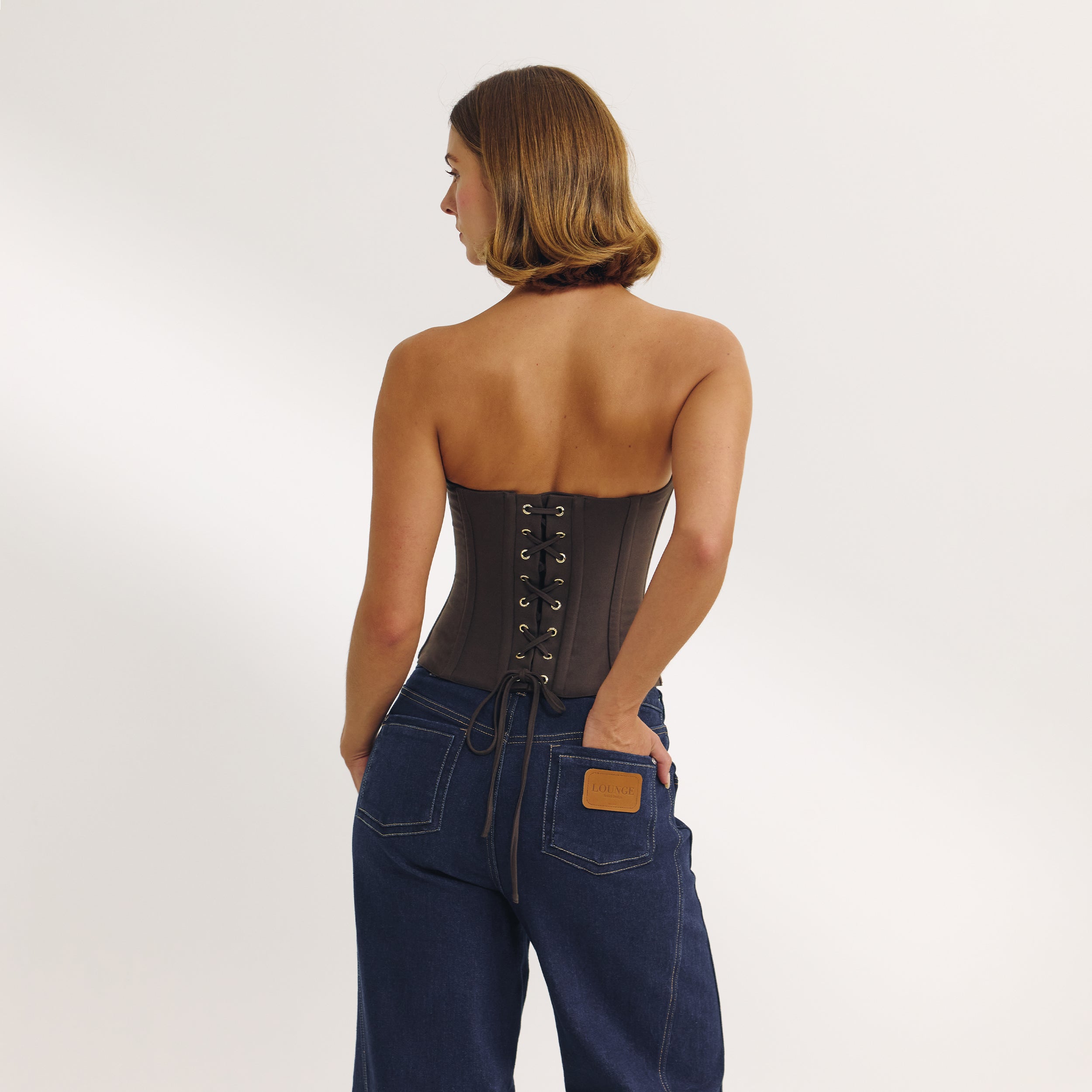 Bustier Bandeau | Bustier Bandeau - Marron Foncé