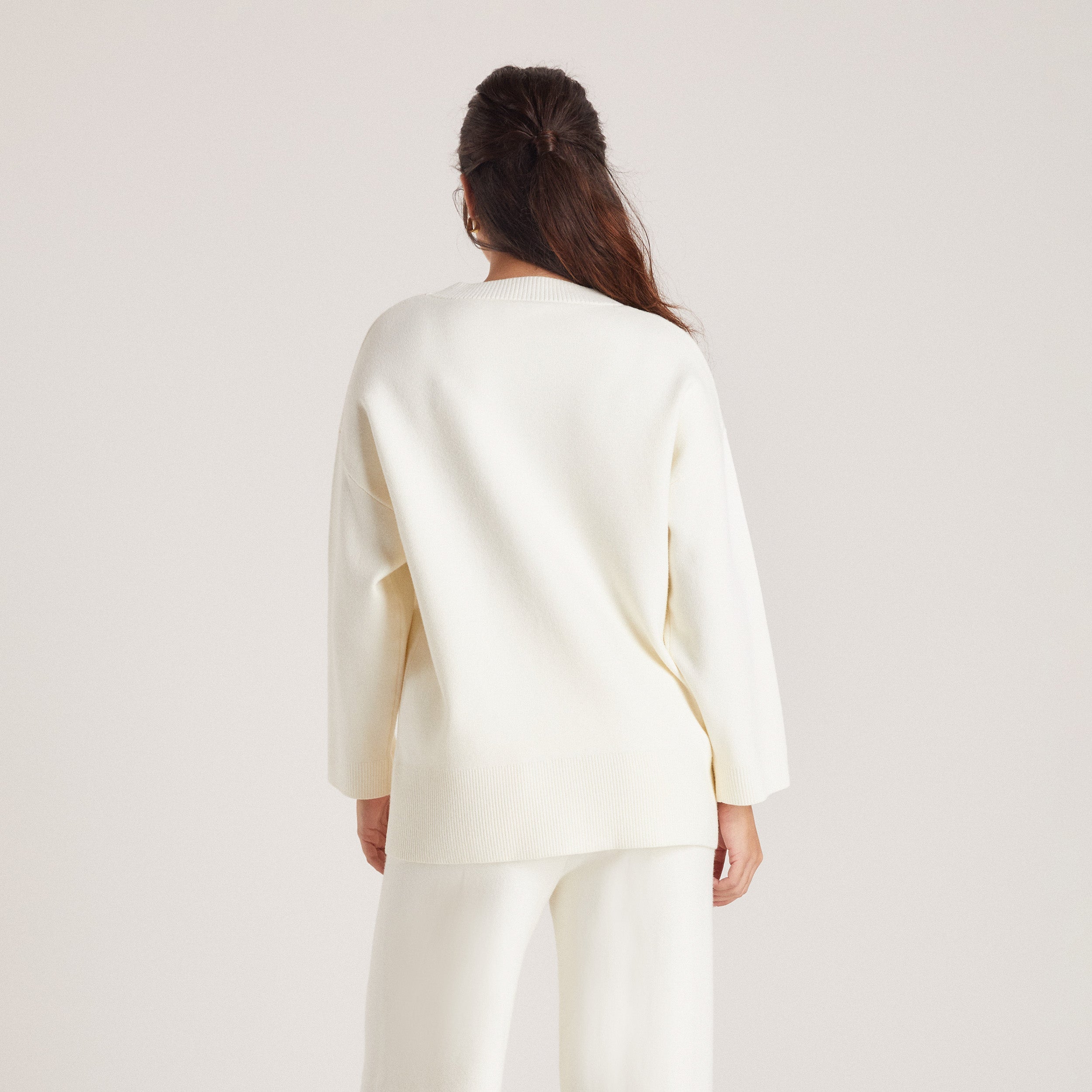 Pull en Maille | Pull en Maille - Crème