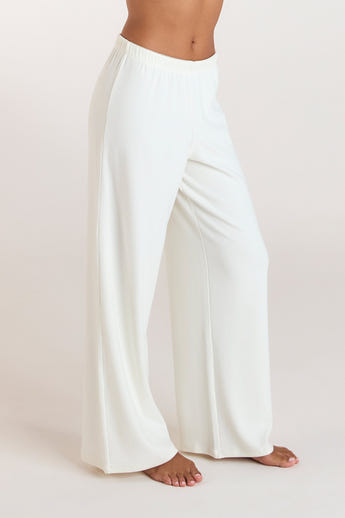 Pantalon de Pyjama Côtelé - Crème