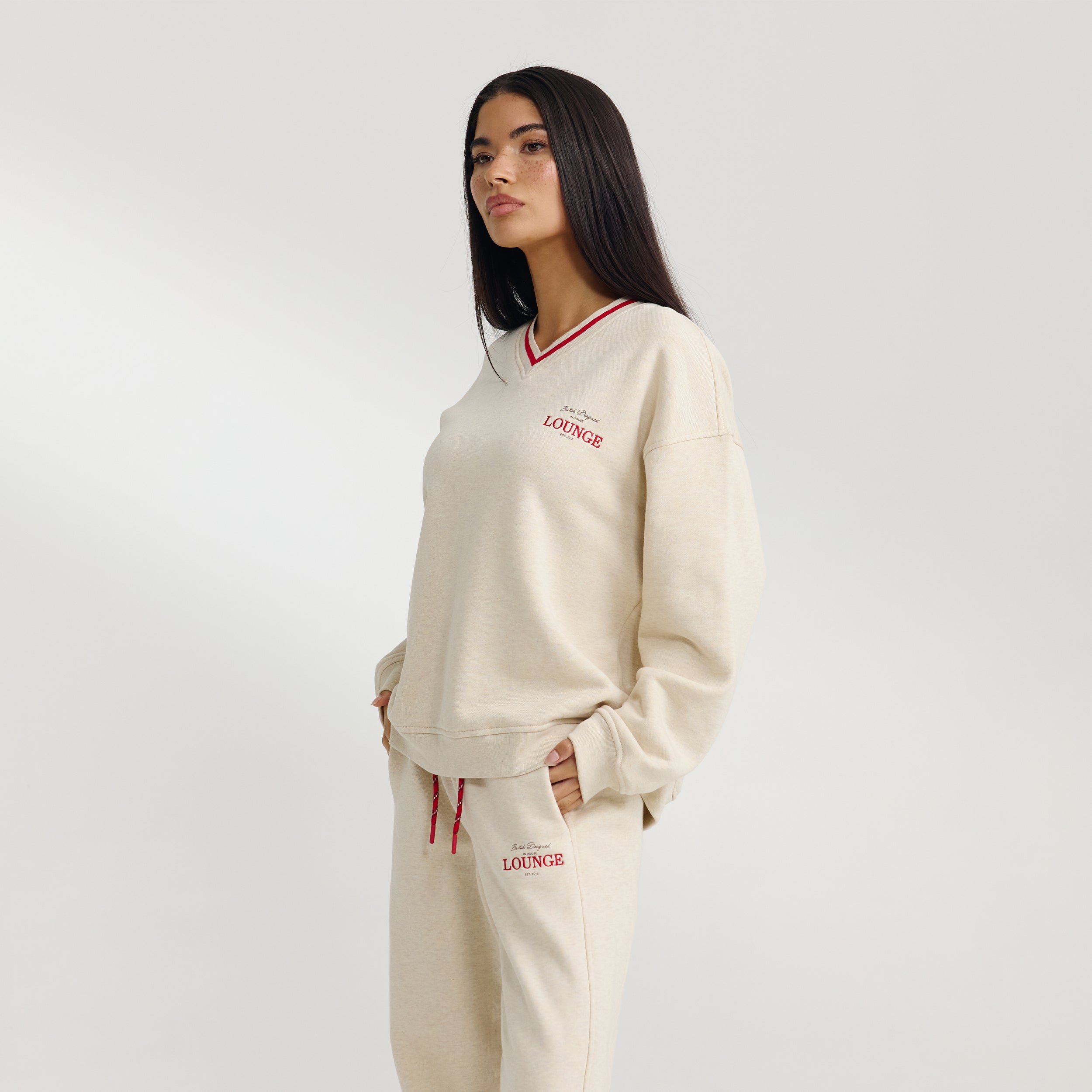 Pull à Col en V | Pull à Col en V - Flocon d'Avoine