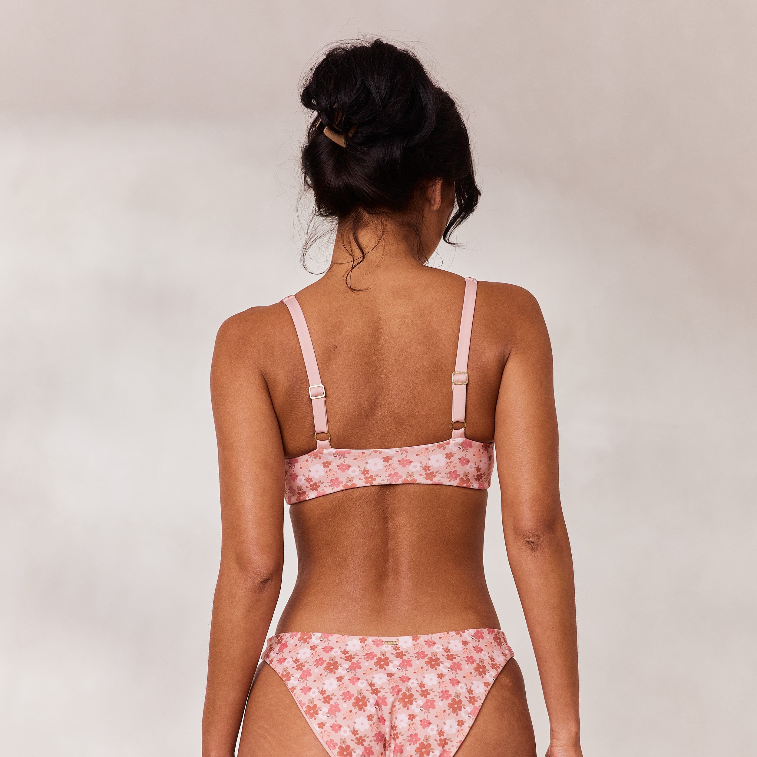 Plongeant Haut de Bikini Réversible | Plongeant Haut de Bikini Réversible - Rose/Floral