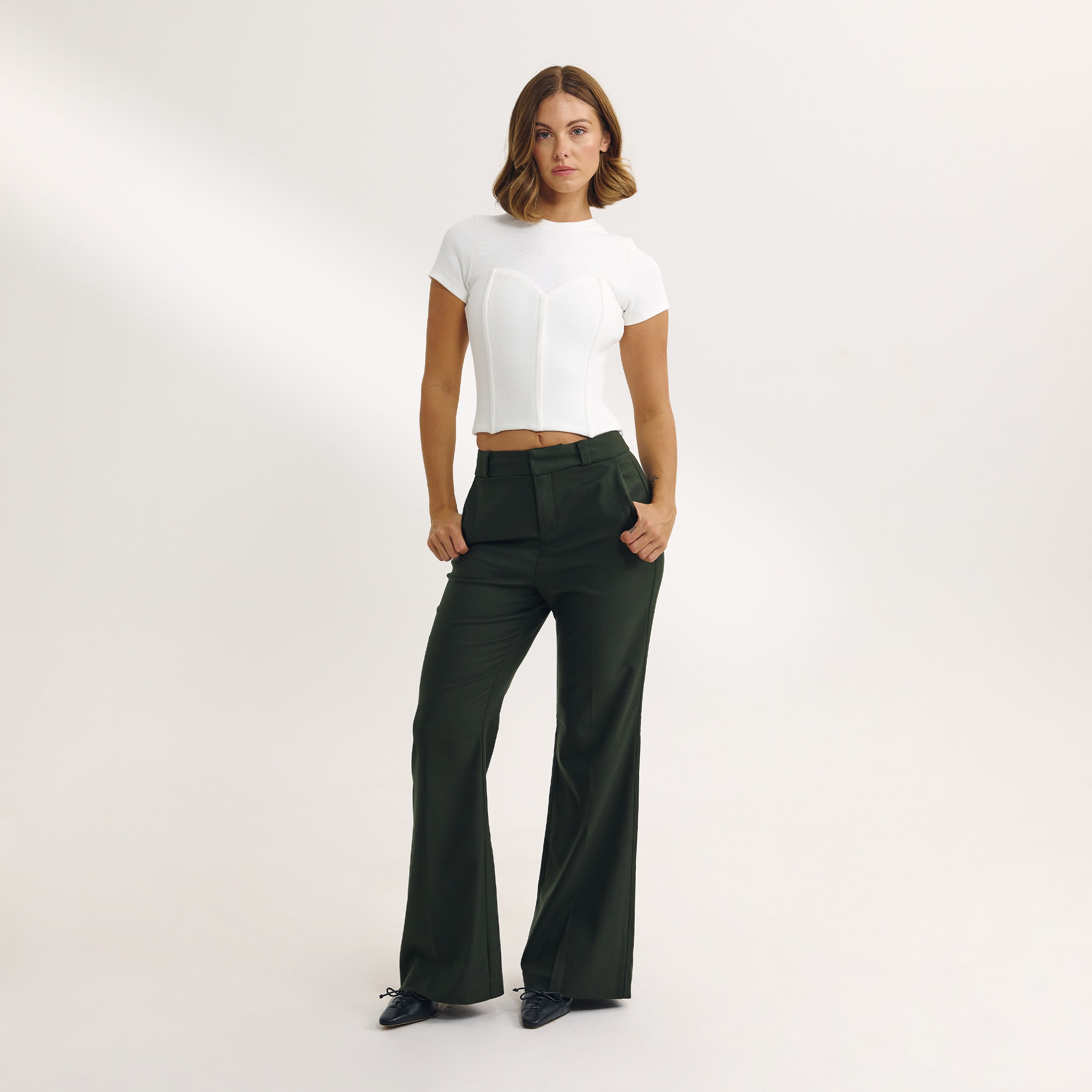 T-shirt Bustier | T-shirt Bustier - Écru