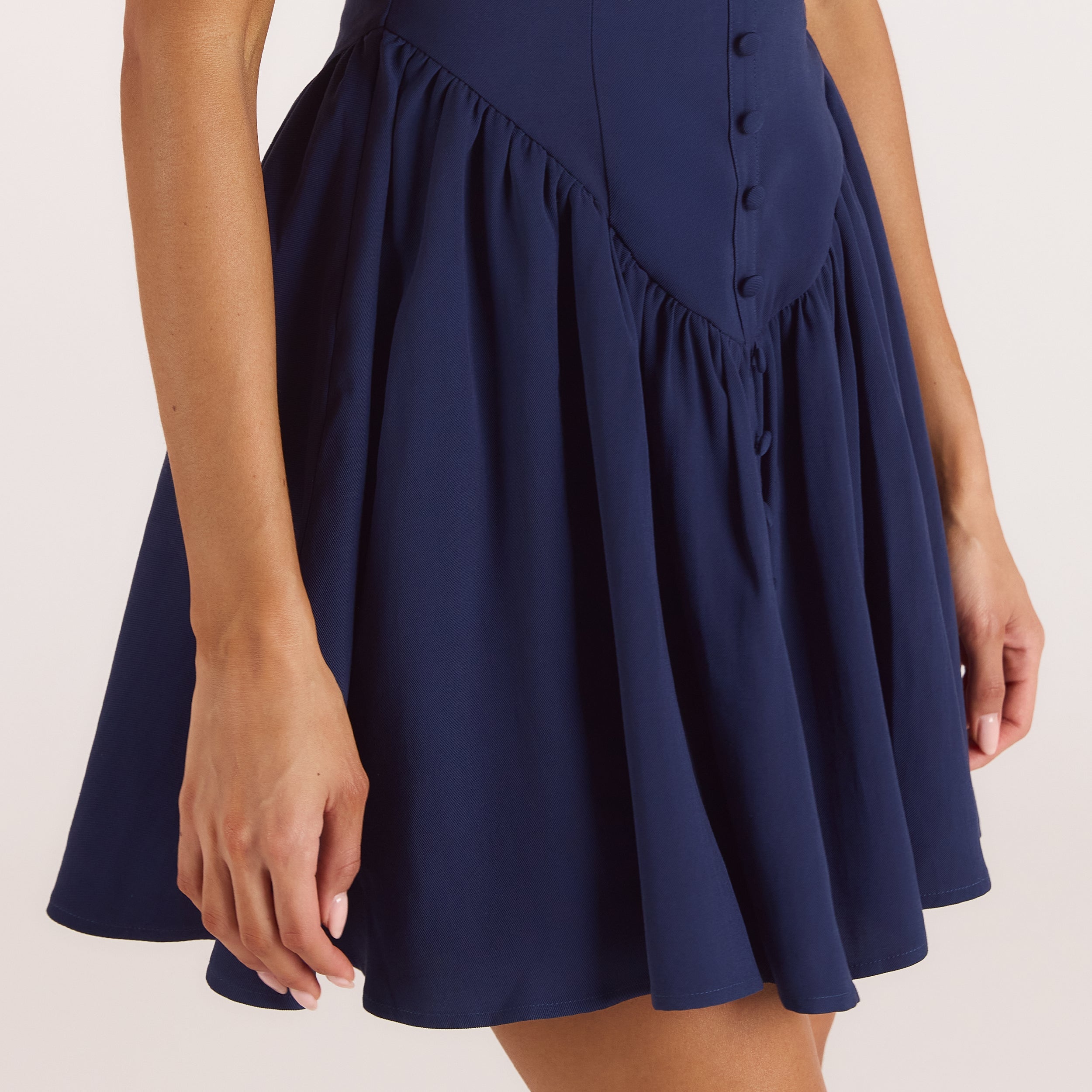 Robe Mini Plongeante | Robe Mini Plongeante - Bleu Marine