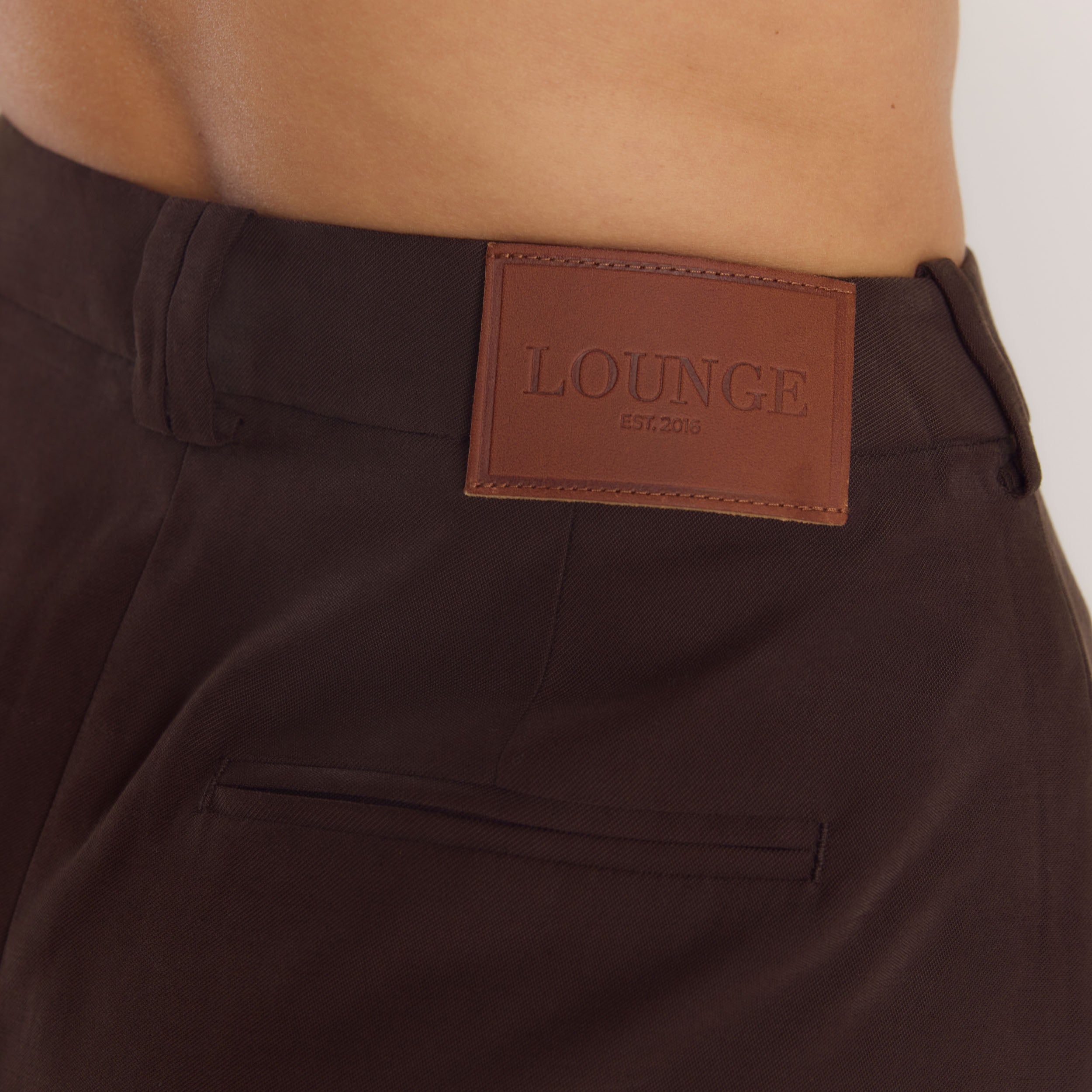 Short Ajusté Taille Haute | Short Ajusté Taille Haute - Chocolat