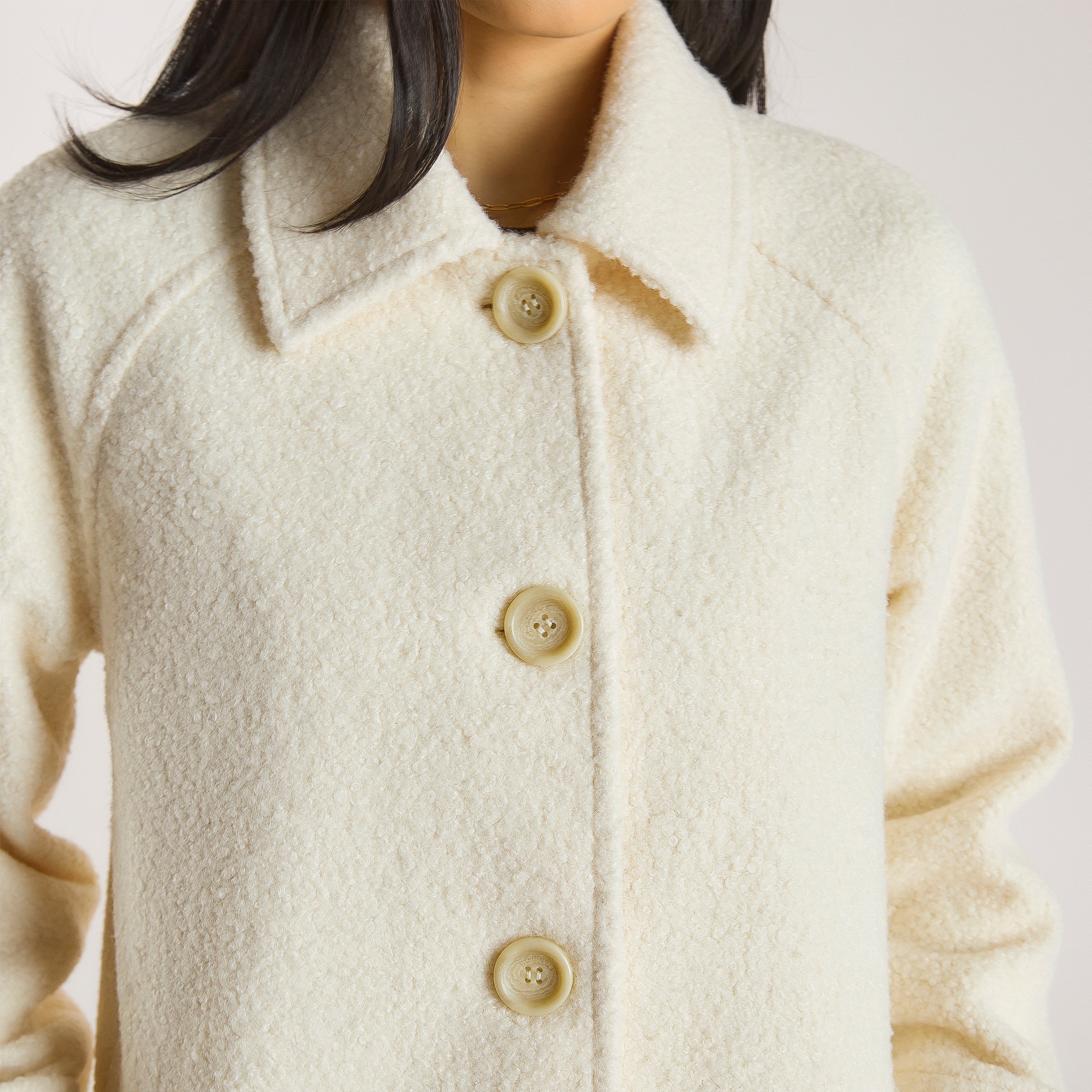 Manteau en Shearling | Manteau en Shearling - Crème