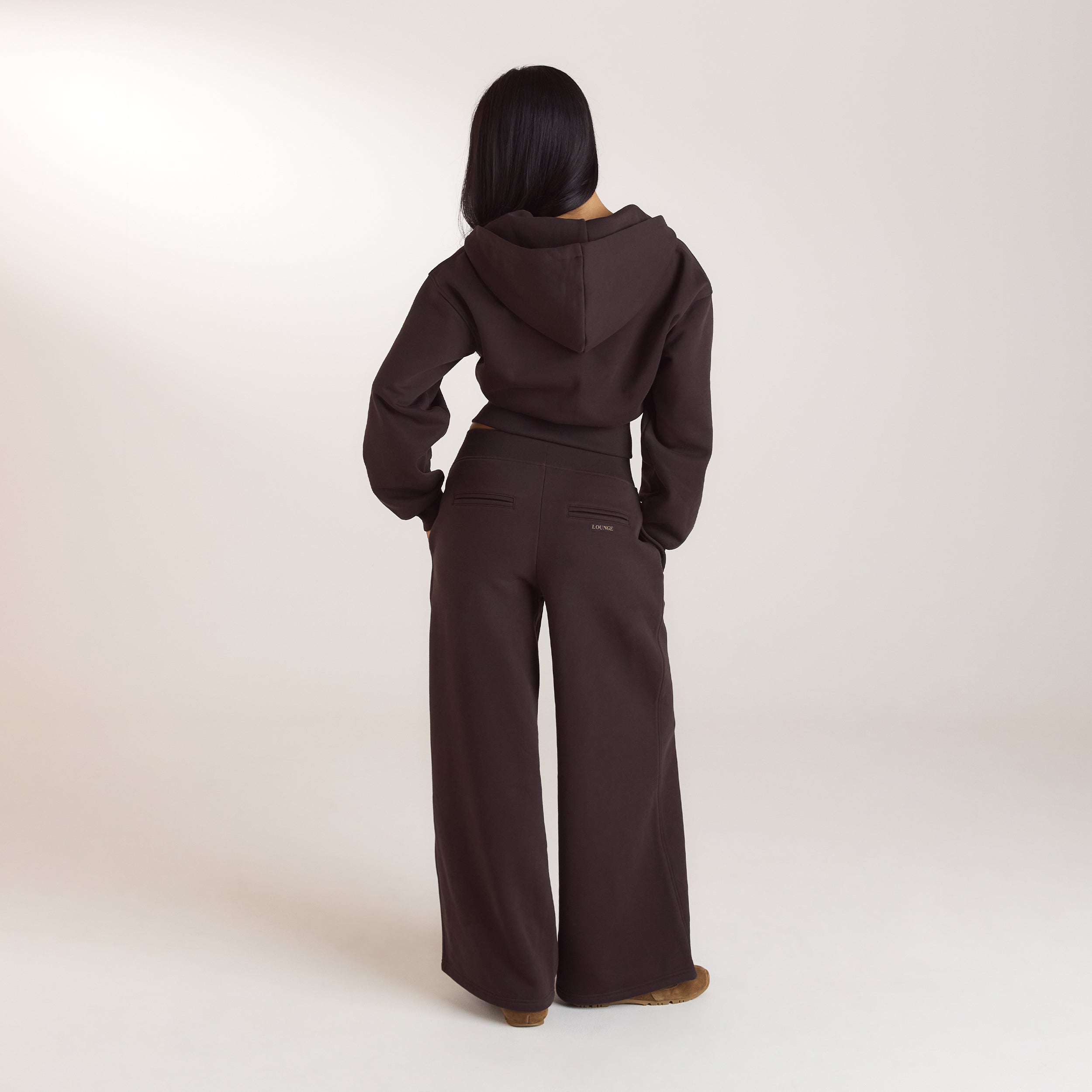 Sweat à Capuche Ajusté | Sweat à Capuche Ajusté - Chocolat Noir