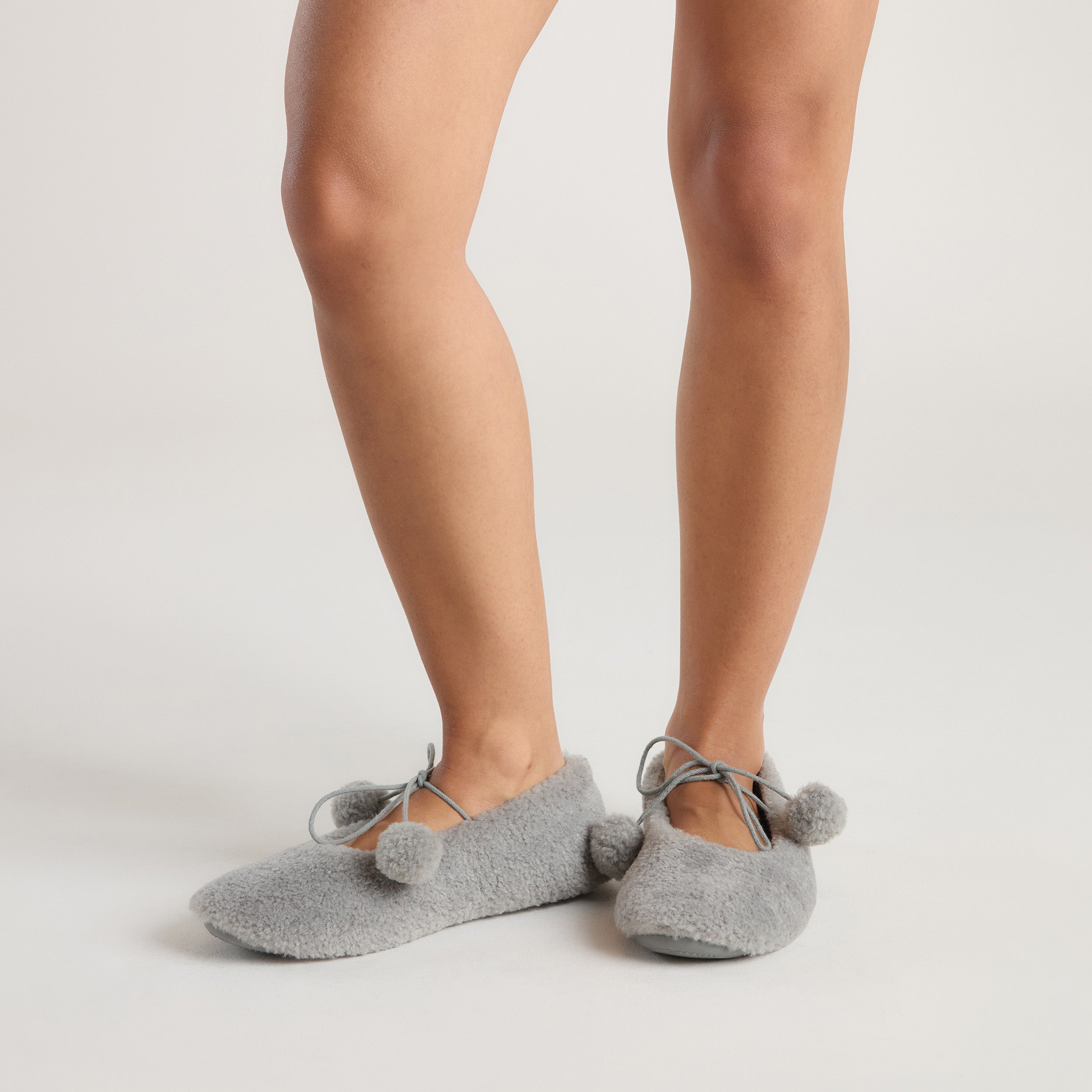 Pantoufle Ballerine Poppy  | Pantoufle Ballerine Poppy  - Gris