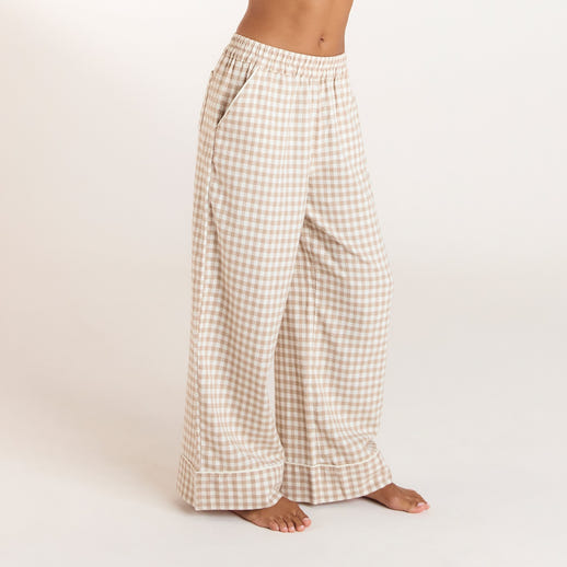 Pantalon de Pyjama Vichy - Beige