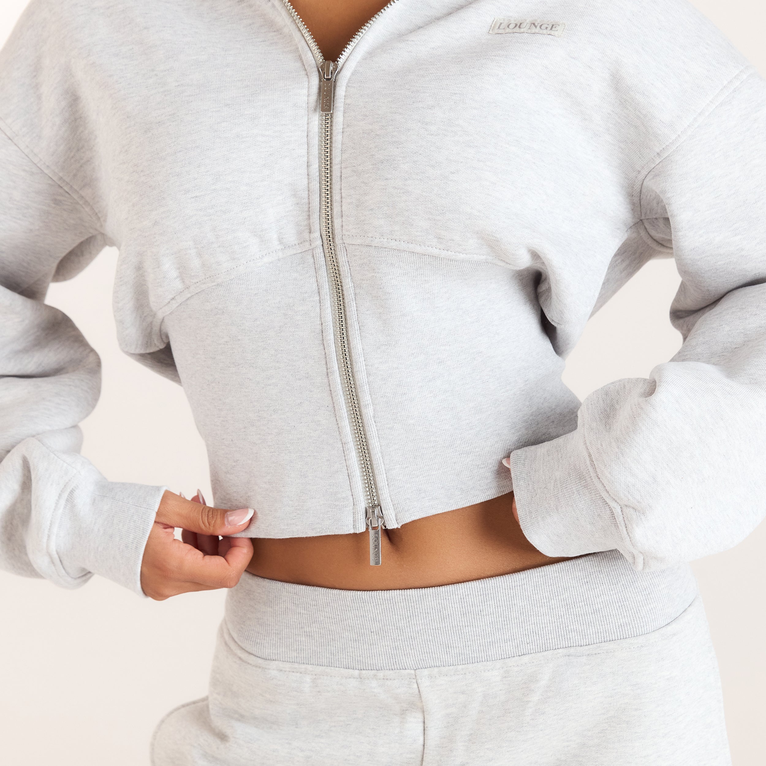 Sweat à Capuche Ajusté | Sweat à Capuche Ajusté - Gris