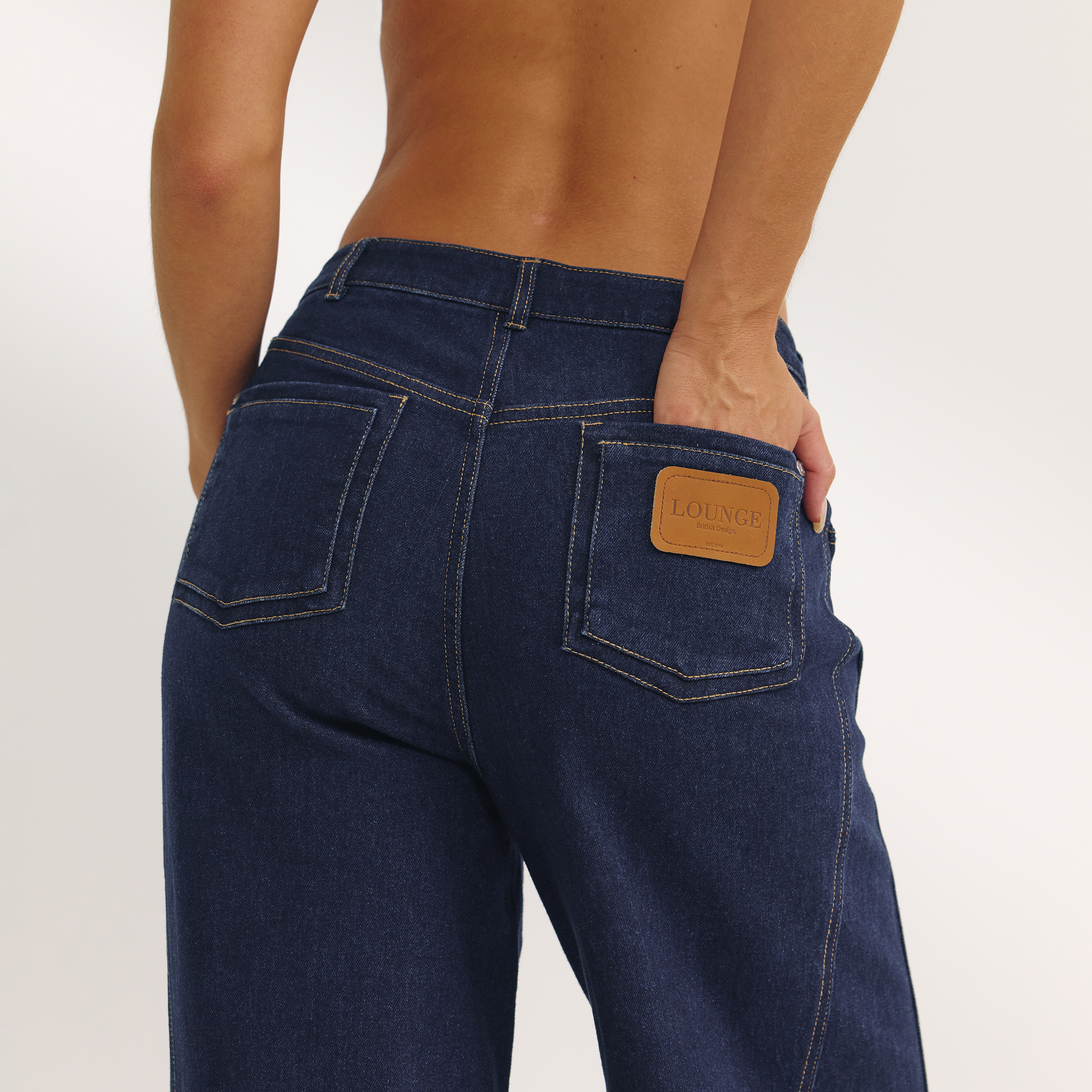 Jean Large à Taille Basse | Jean Large à Taille Basse - Indigo
