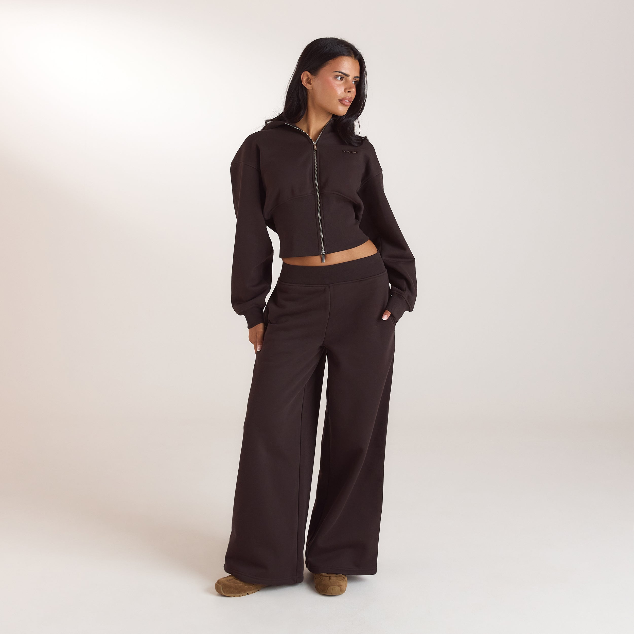 Pantalon de Jogging Droit | Pantalon de Jogging Droit - Chocolat Noir