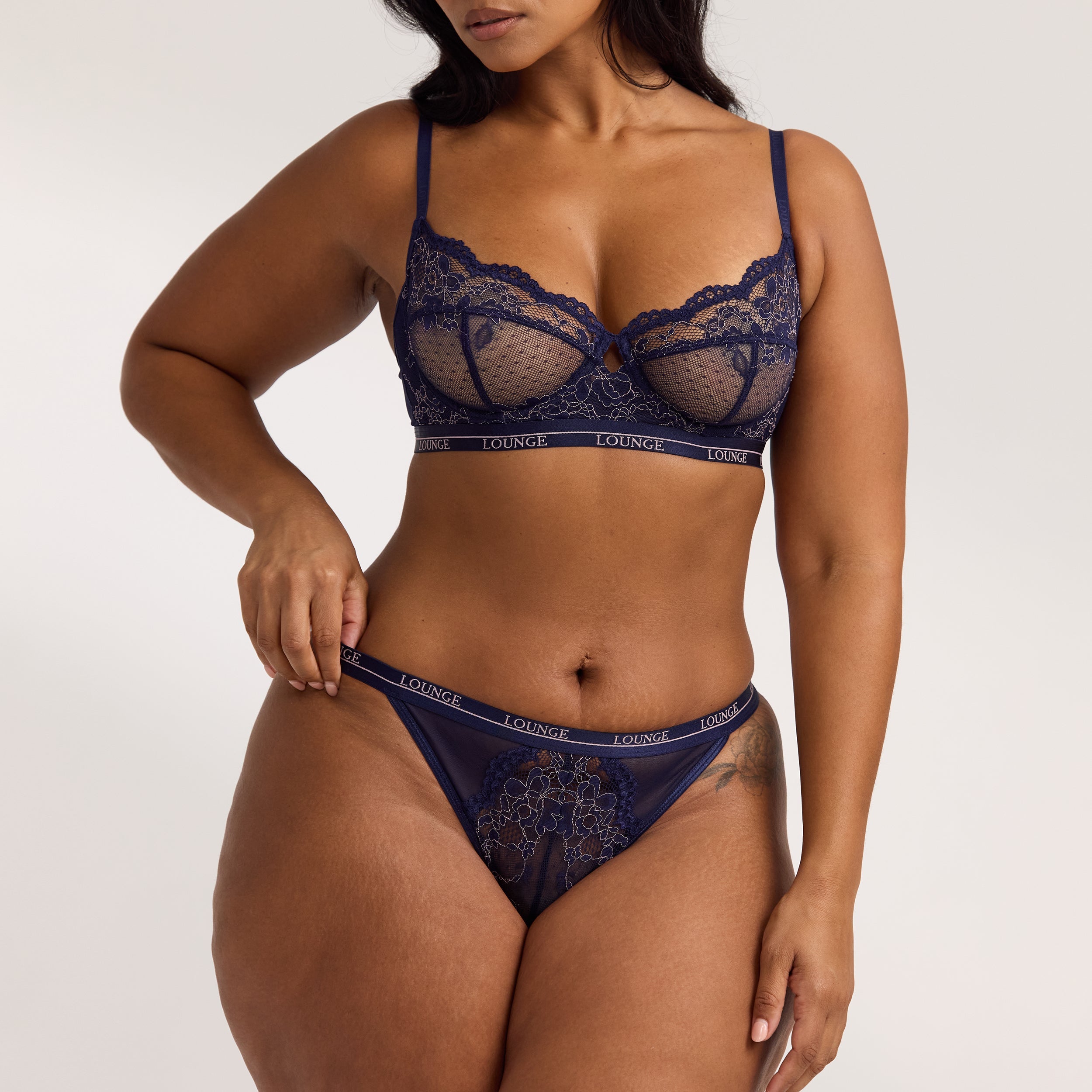 Soutien-gorge Blossom Bicolore | Soutien-gorge Blossom Bicolore - Bleu Marine